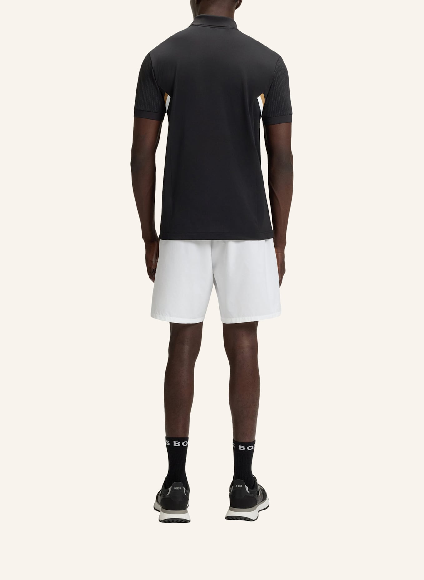 BOSS Poloshirt PAULE TOC Slim Fit: SCHWARZ