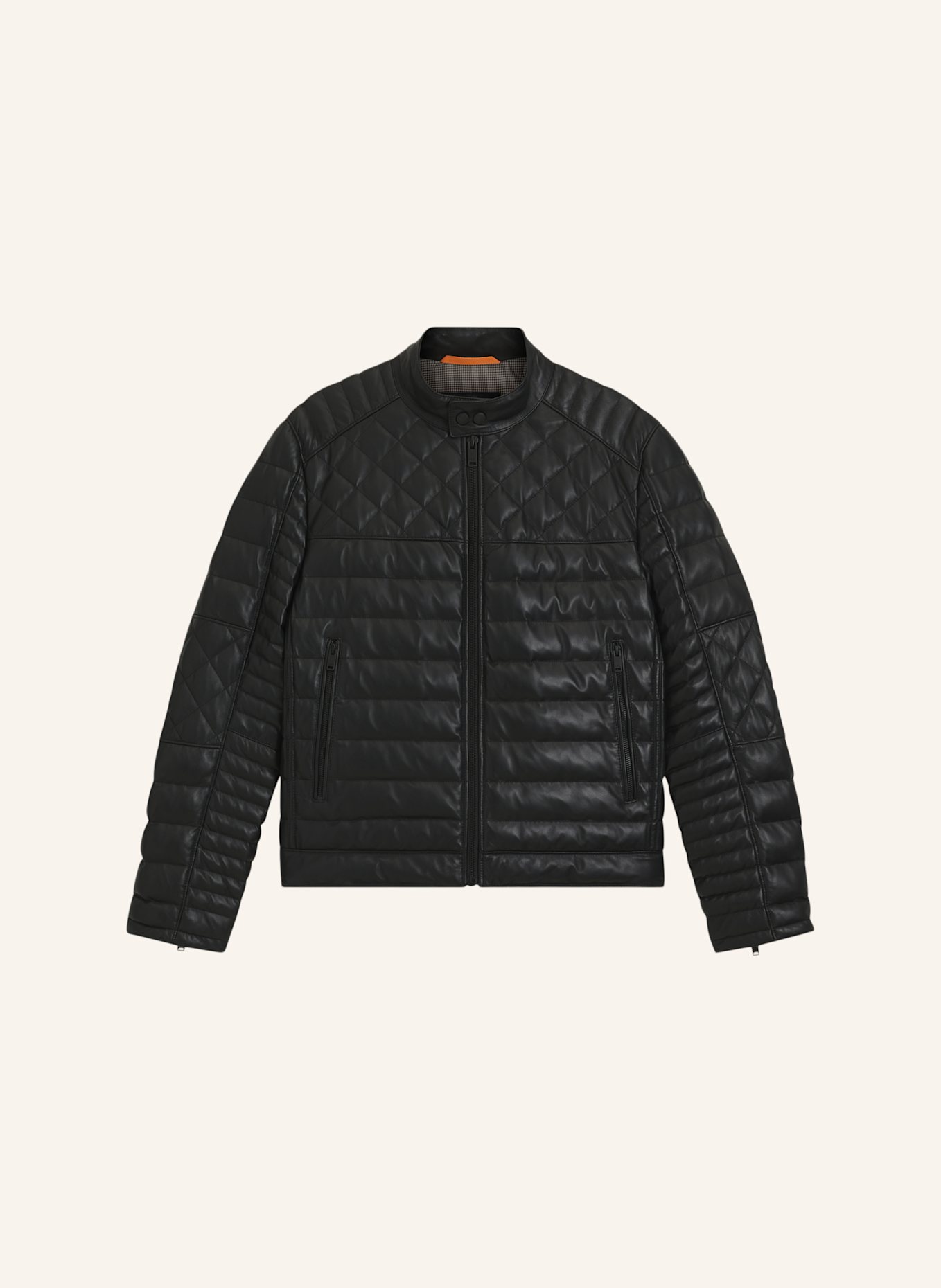 BOSS Lederjacke JONN_IN: SCHWARZ