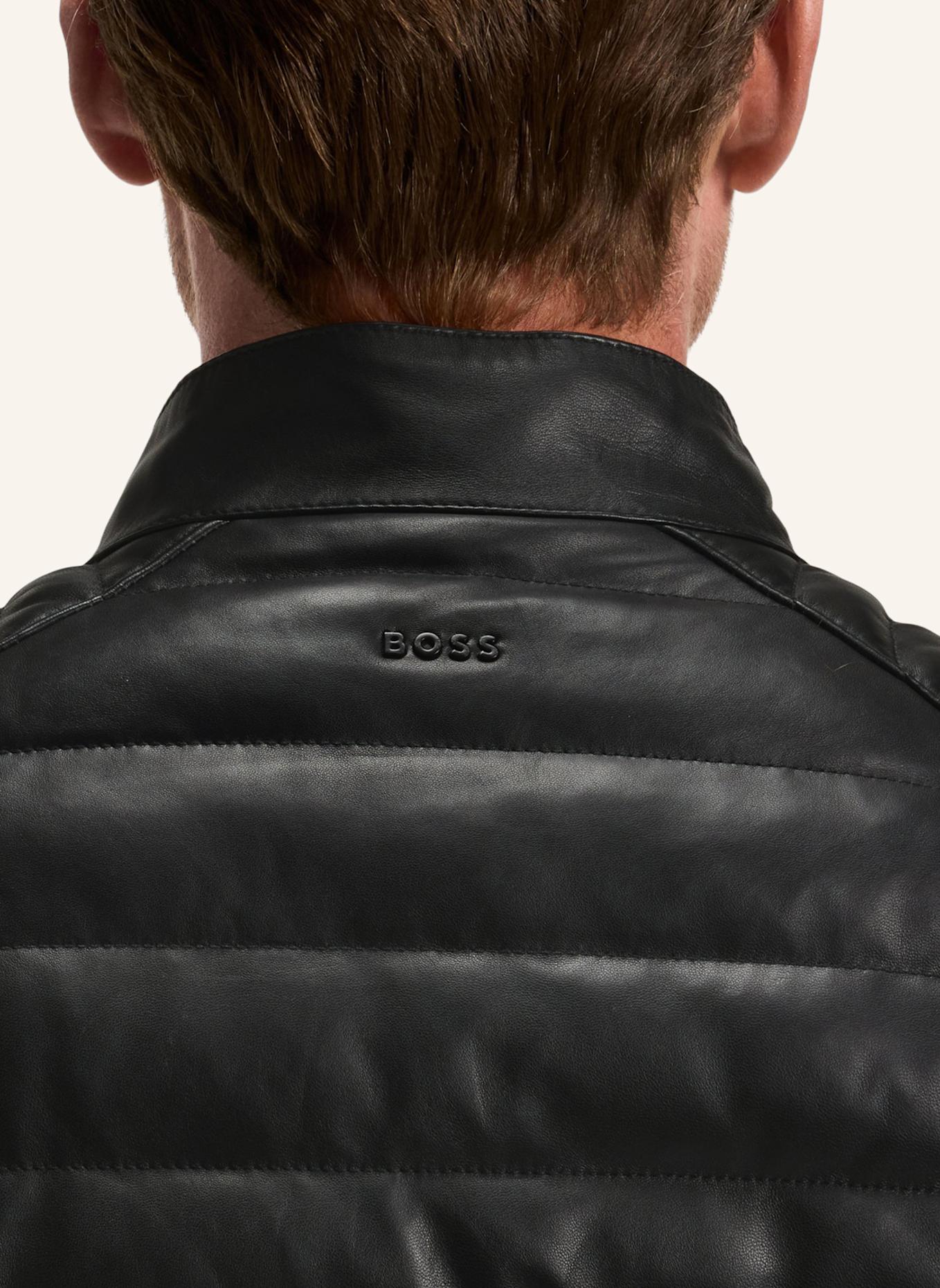 BOSS Lederjacke JONN_IN: SCHWARZ