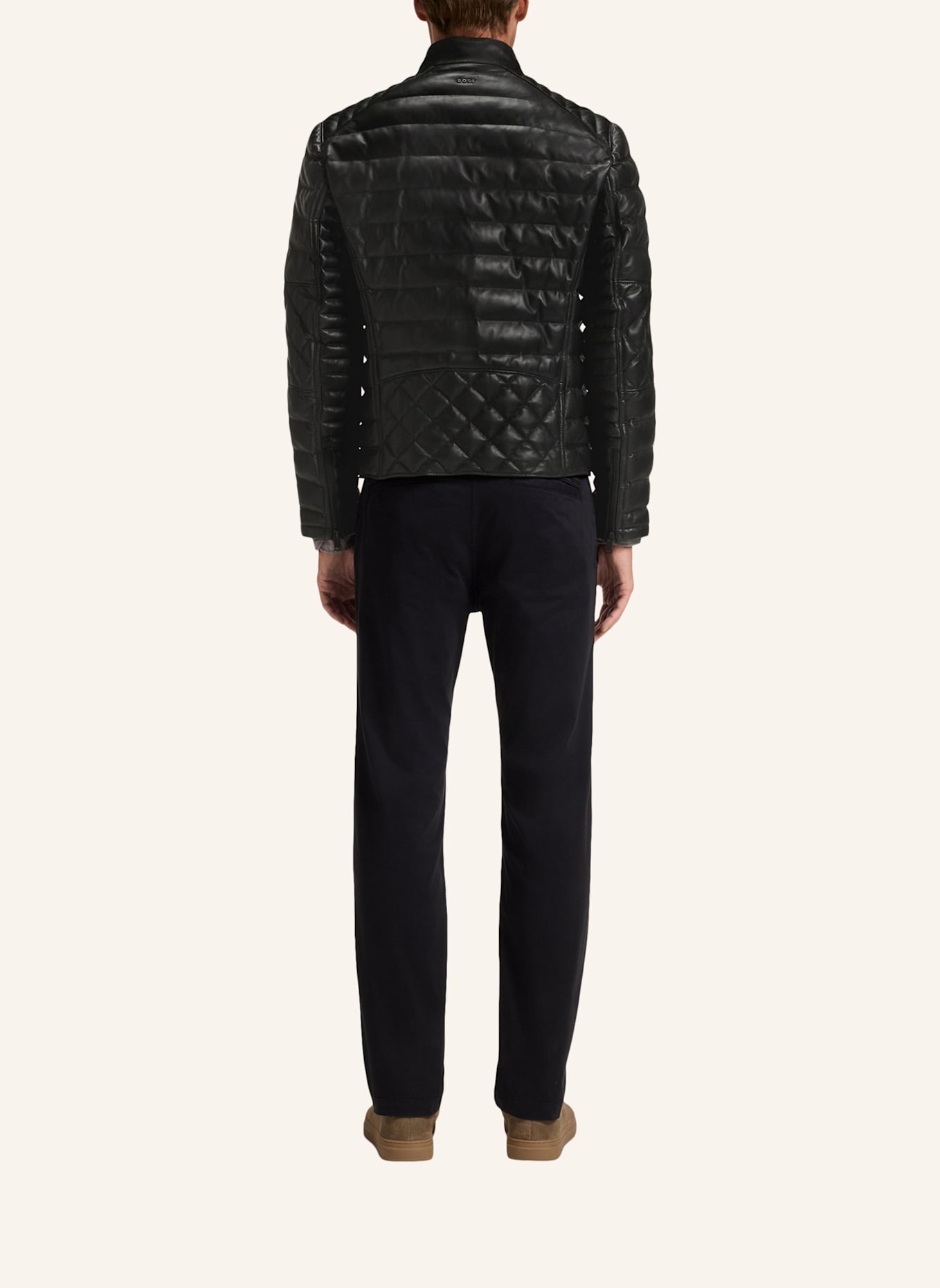 BOSS Lederjacke JONN_IN: SCHWARZ