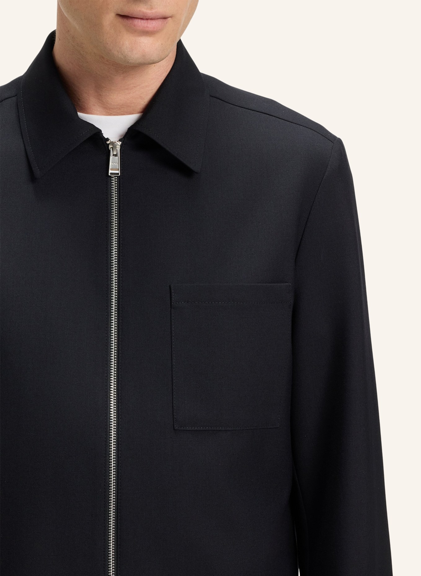 BOSS Blazer C-CARPER-ZIP-253 Regular Fit: DUNKELBLAU