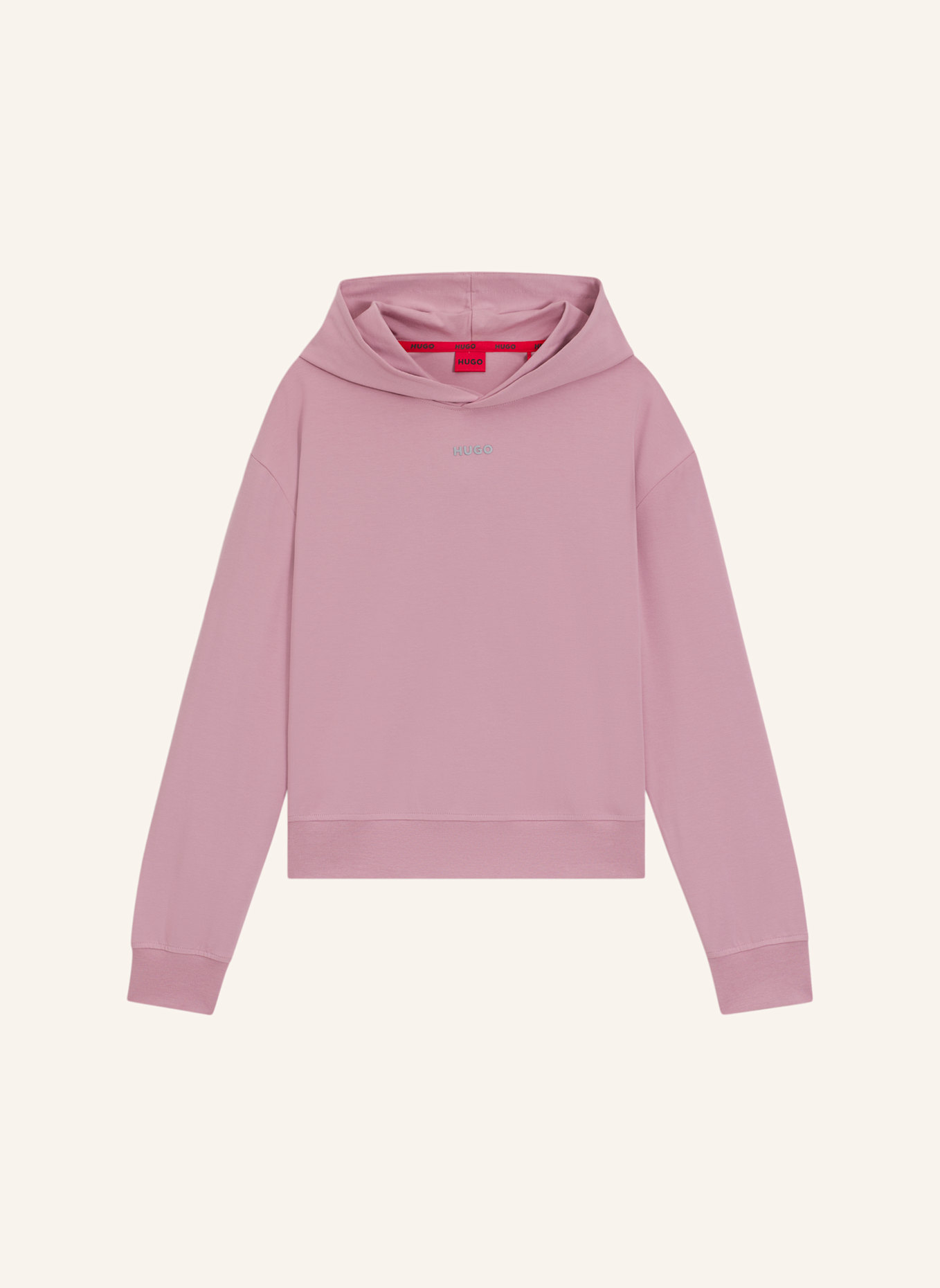 HUGO Loungewear Oberteil SHUFFLE_HOODIE Relaxed Fit: PINK