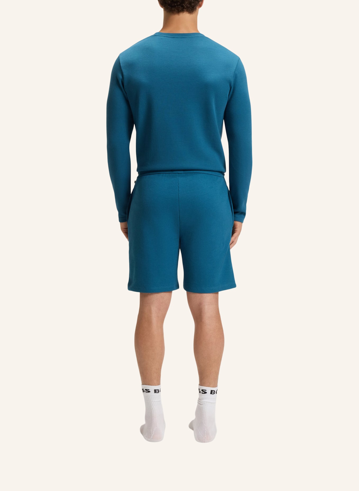 BOSS Schlafshorts: BLAU