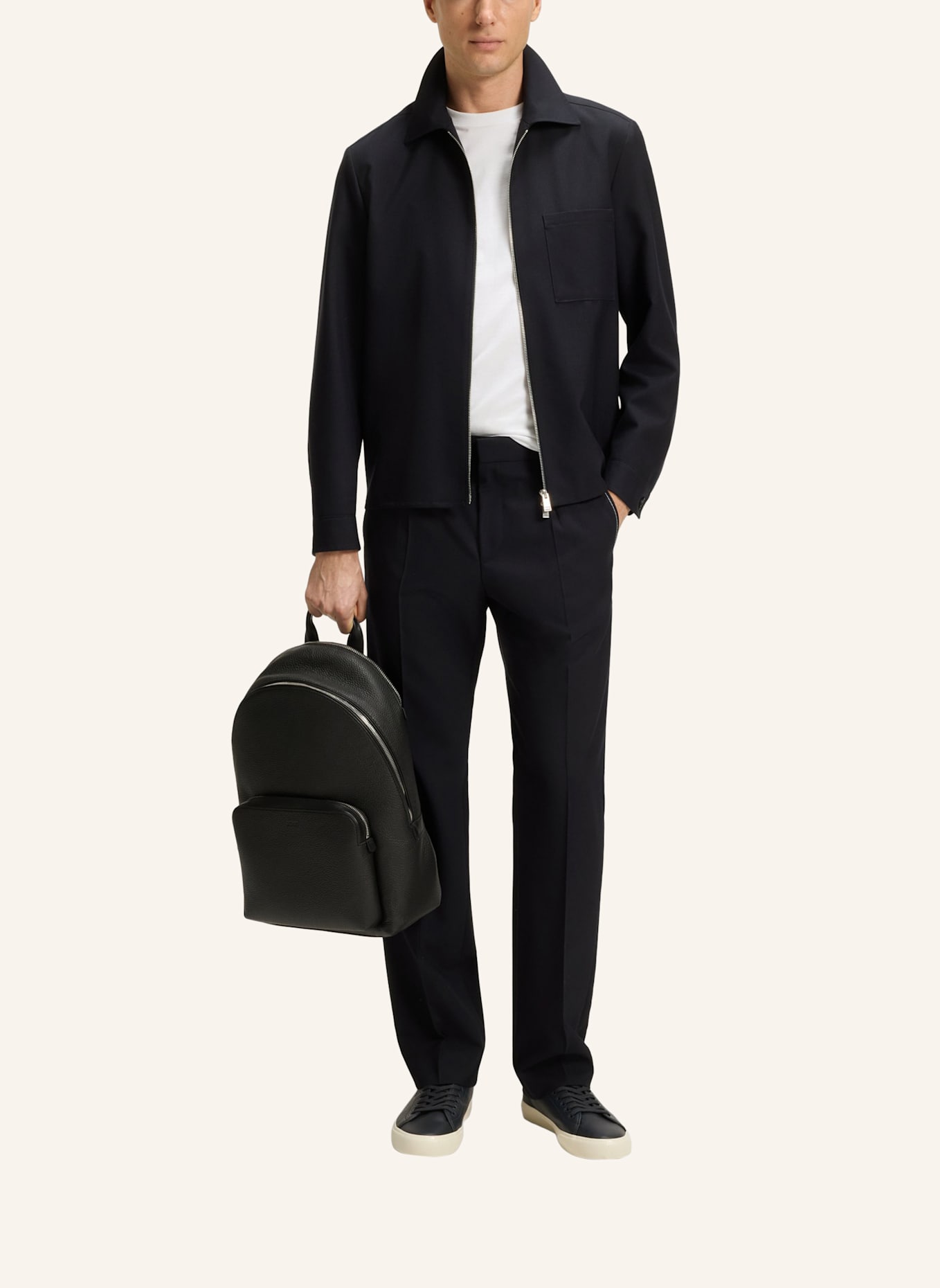 BOSS Blazer C-CARPER-ZIP-253 Regular Fit: DUNKELBLAU