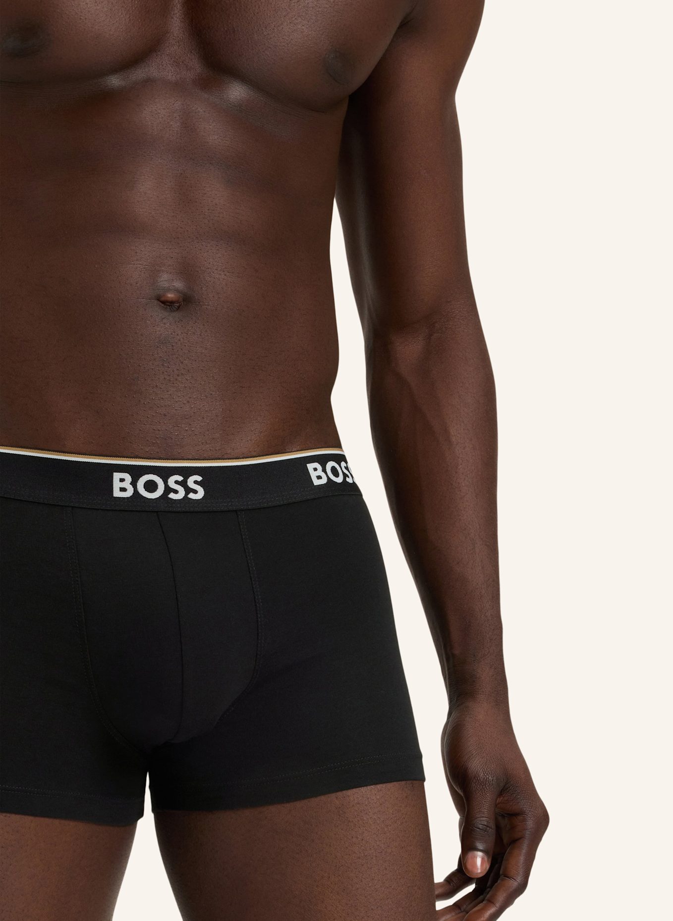 BOSS 3er-Pack Boxershorts POWER: SCHWARZ