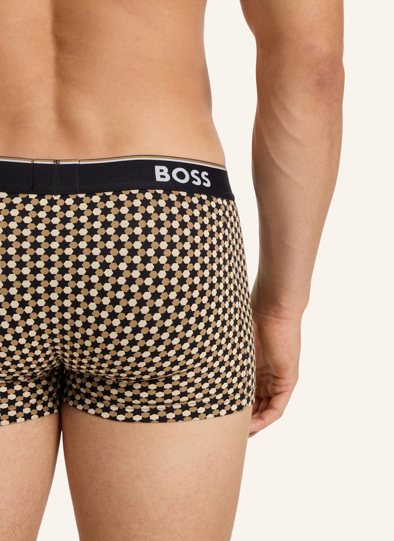 BOSS Boxershort TRUNK 3P POWER DESIG: WEISS