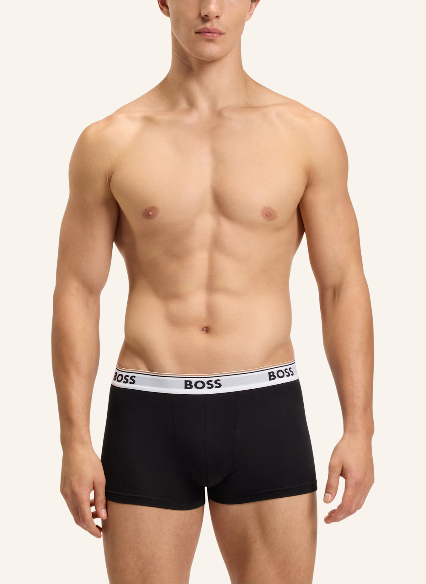 BOSS Boxershort TRUNK 3P POWER DESIG: WEISS