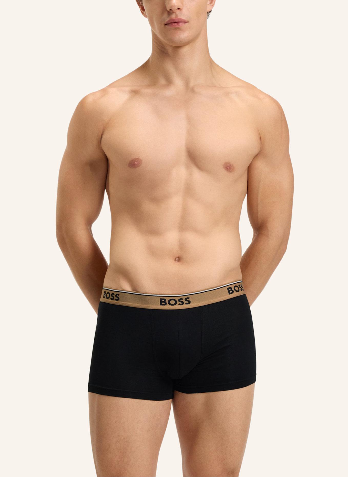 BOSS Boxershort TRUNK 3P POWER DESIG: WEISS
