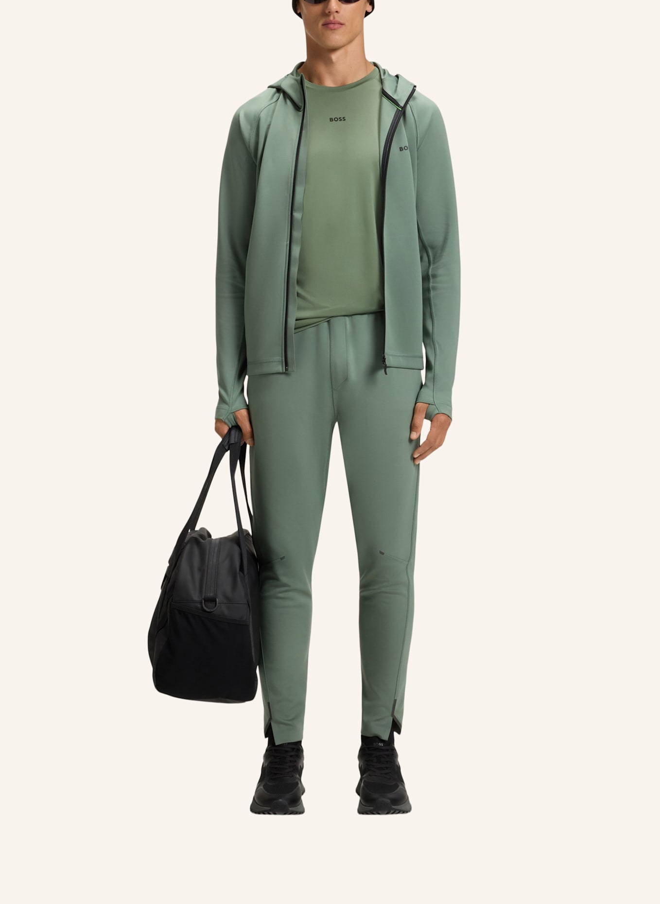 BOSS T-Shirt ACTIVE: GRÜN