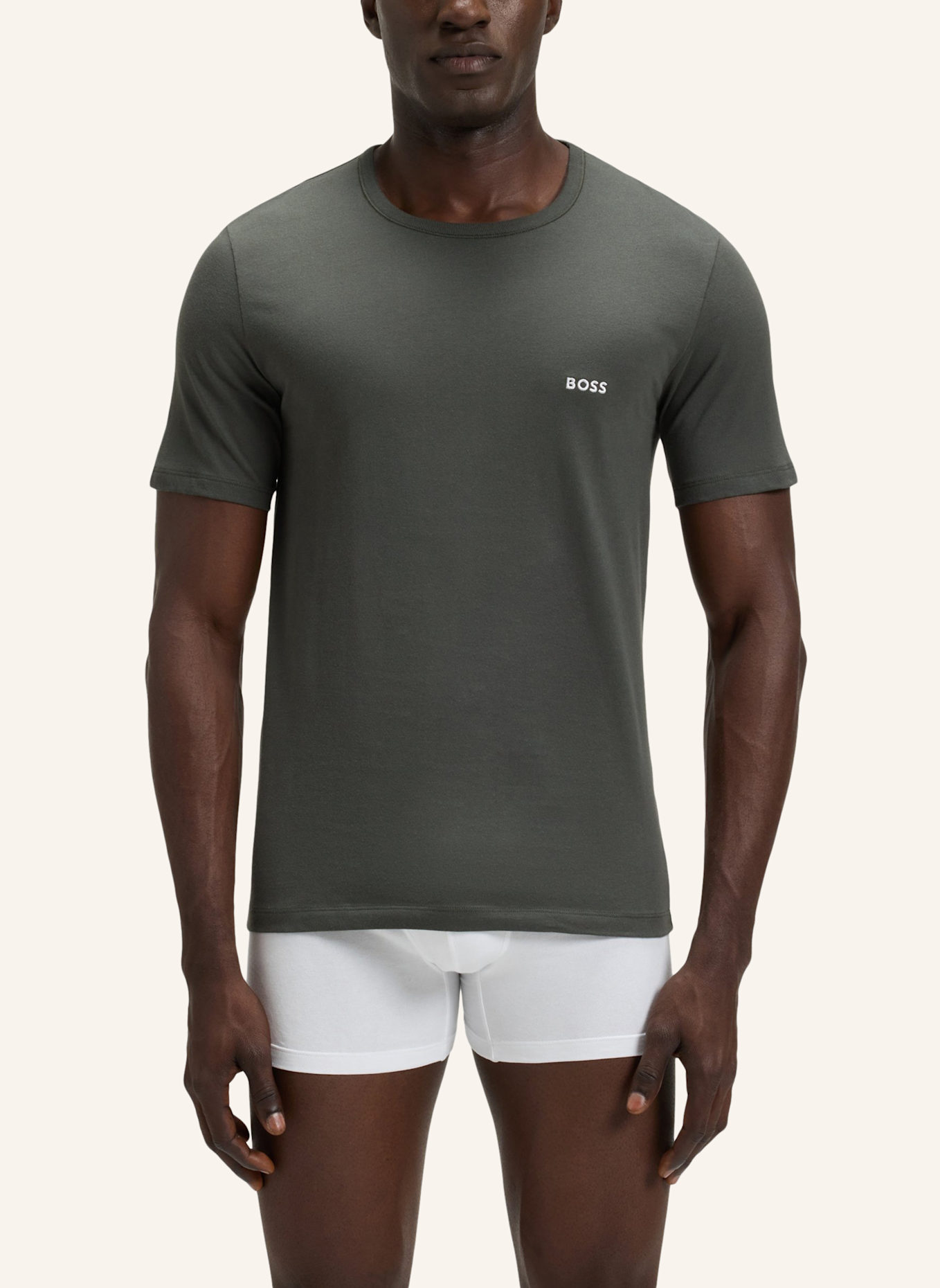 BOSS Unterwäsche Top TSHIRTRN 3P CLASSIC Regular Fit: WEISS