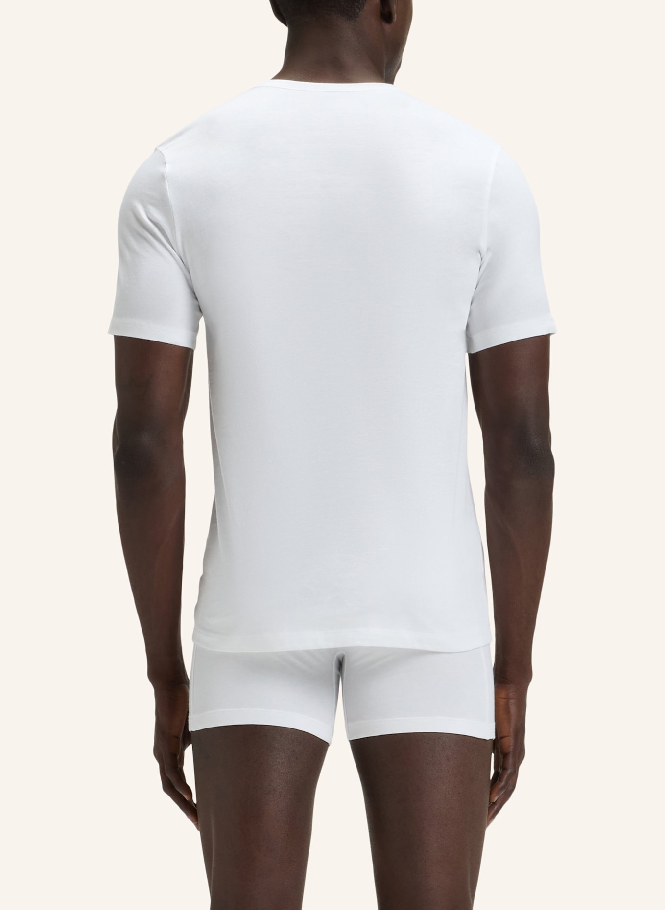 BOSS Unterwäsche Top TSHIRTRN 3P CLASSIC Regular Fit: WEISS