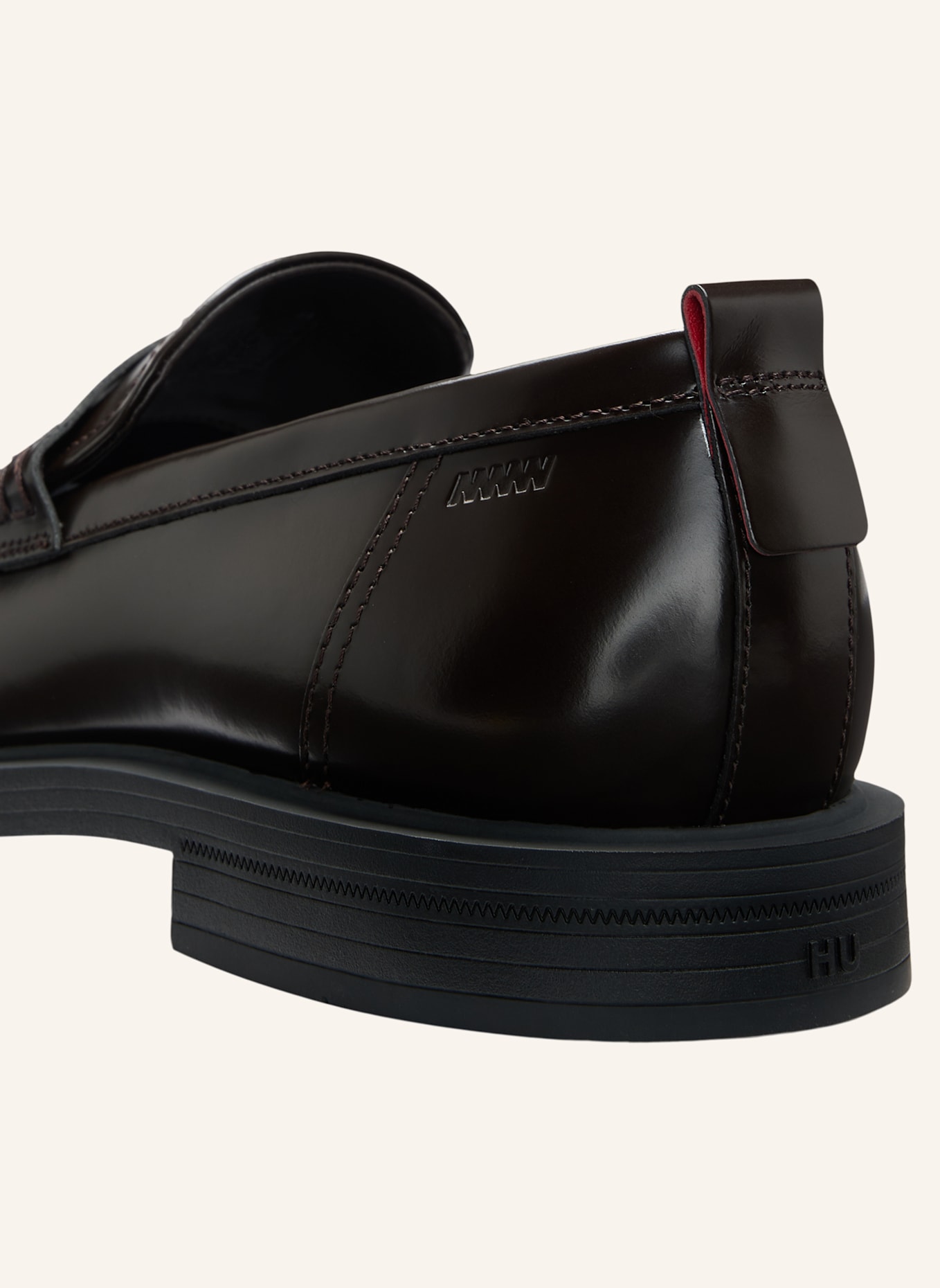 HUGO Casual Slipper VARIAN_LOAF_BO: DUNKELBRAUN