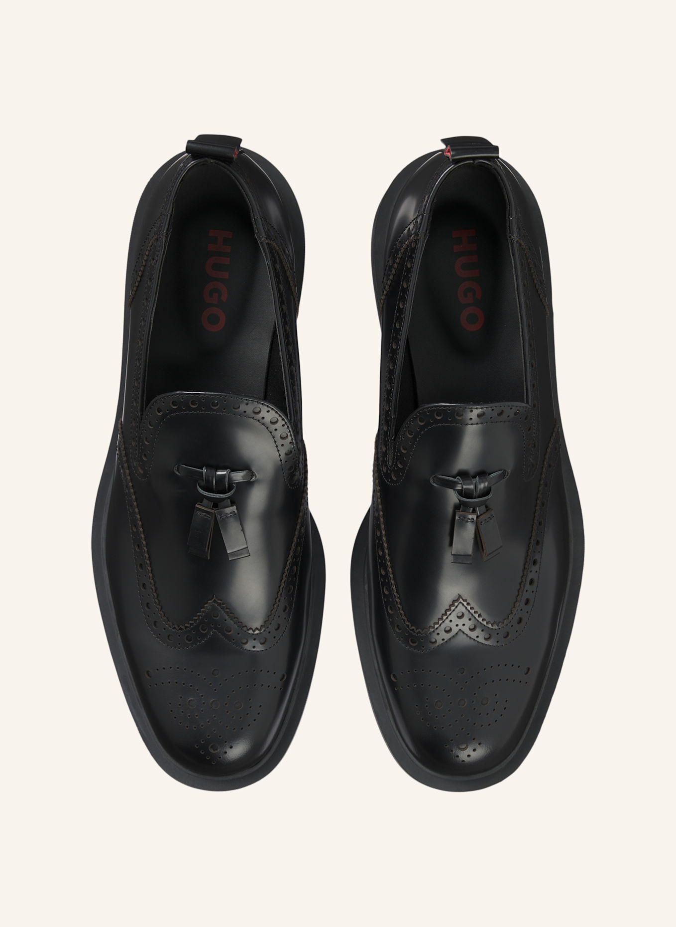 HUGO Casual Slipper LYSANDER_LOAF_BOBR: SCHWARZ