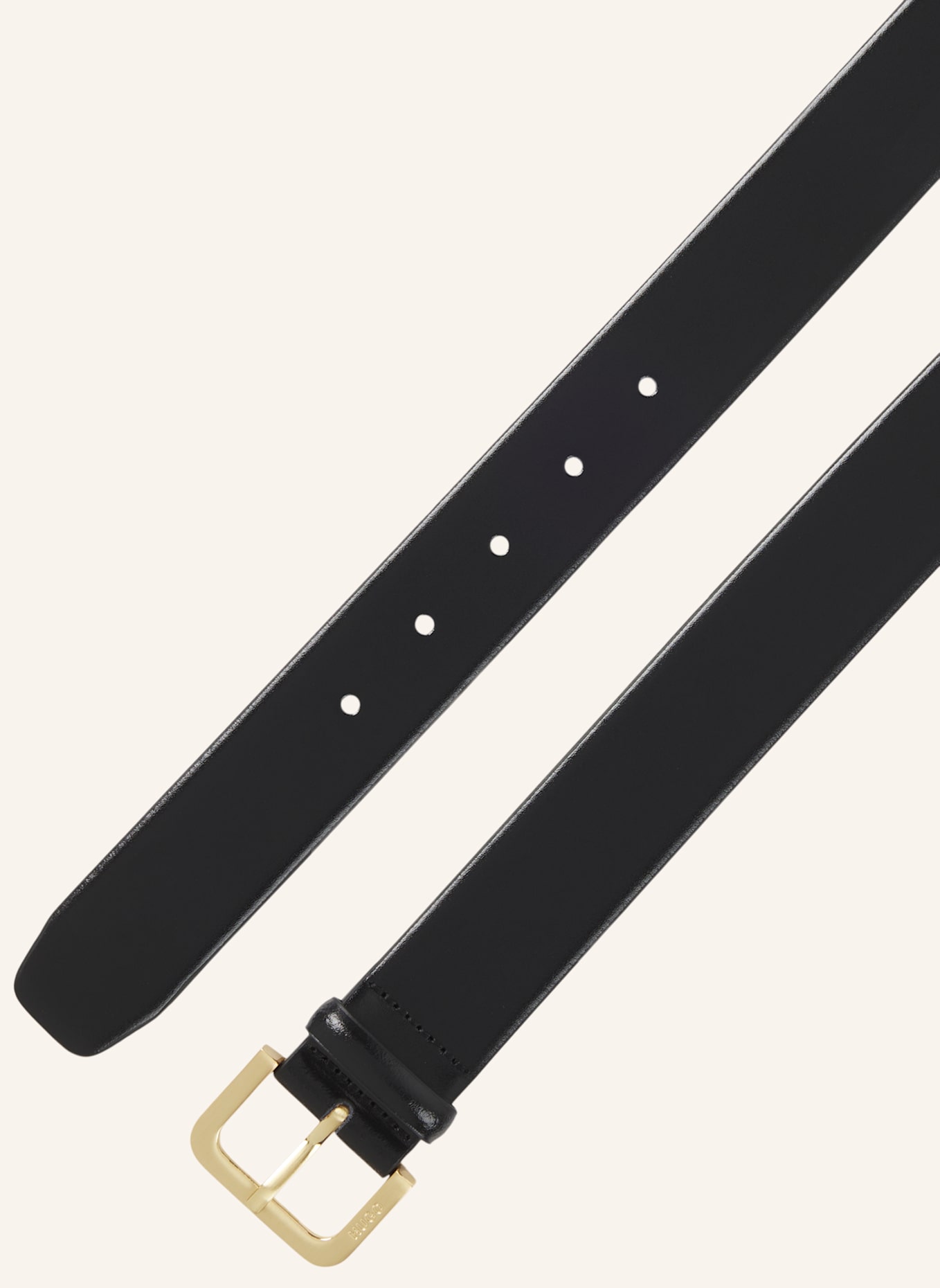 HUGO Casual Gürtel ZANA BELT 3,5 CM-ZL: SCHWARZ