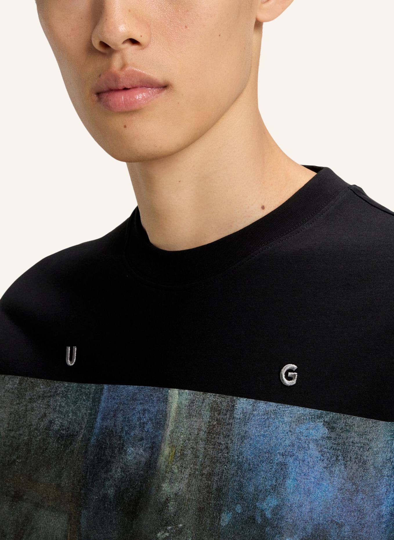 HUGO T-Shirt DABILO Oversize Fit: SCHWARZ