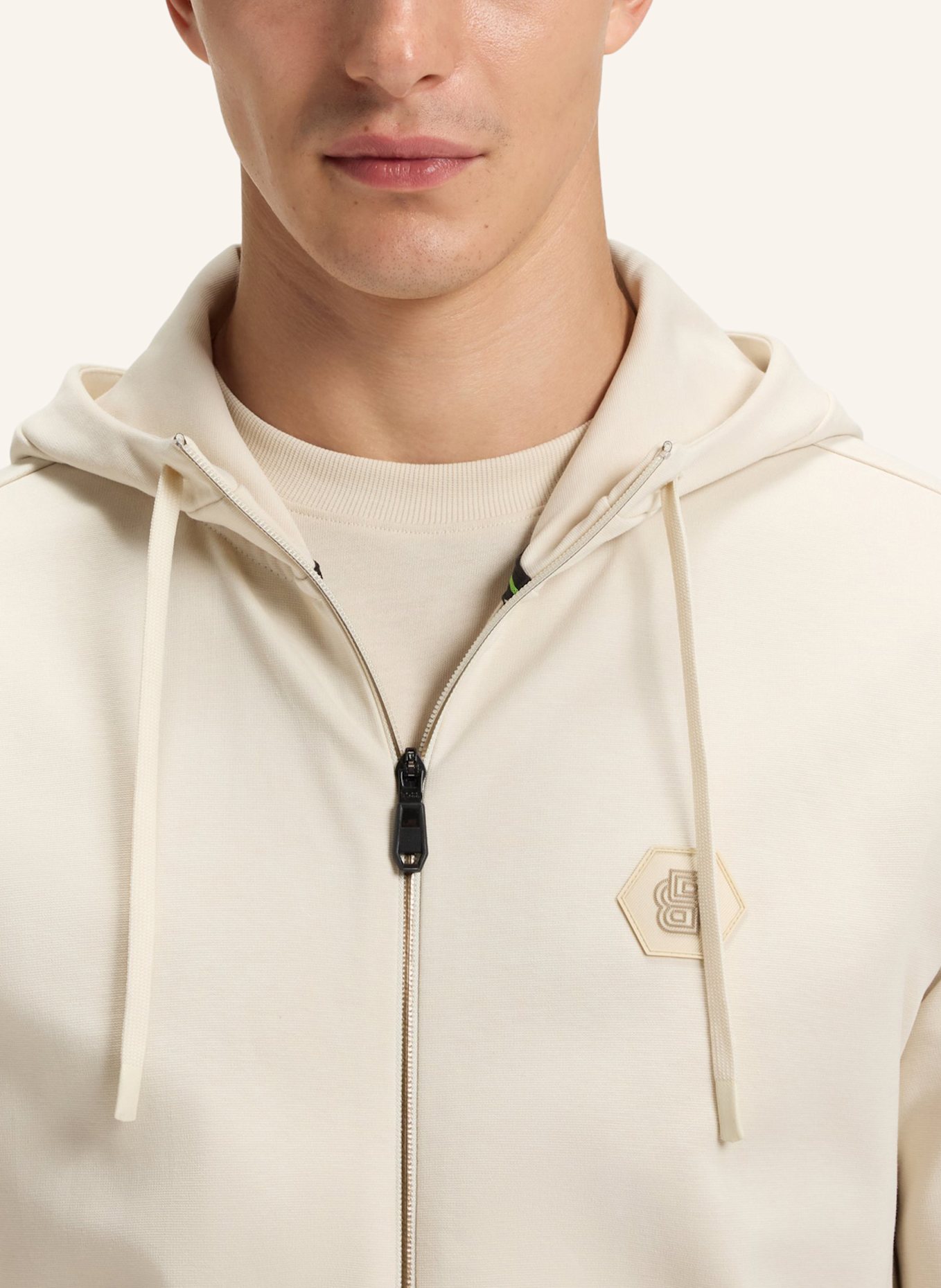 BOSS Sweatshirt SAGGY FUTURE Relaxed Fit: WEISS