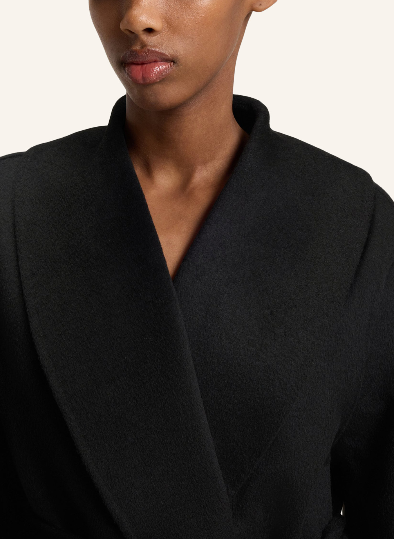 HUGO Klassischer Mantel MECAMI-1_DF Relaxed Fit: SCHWARZ