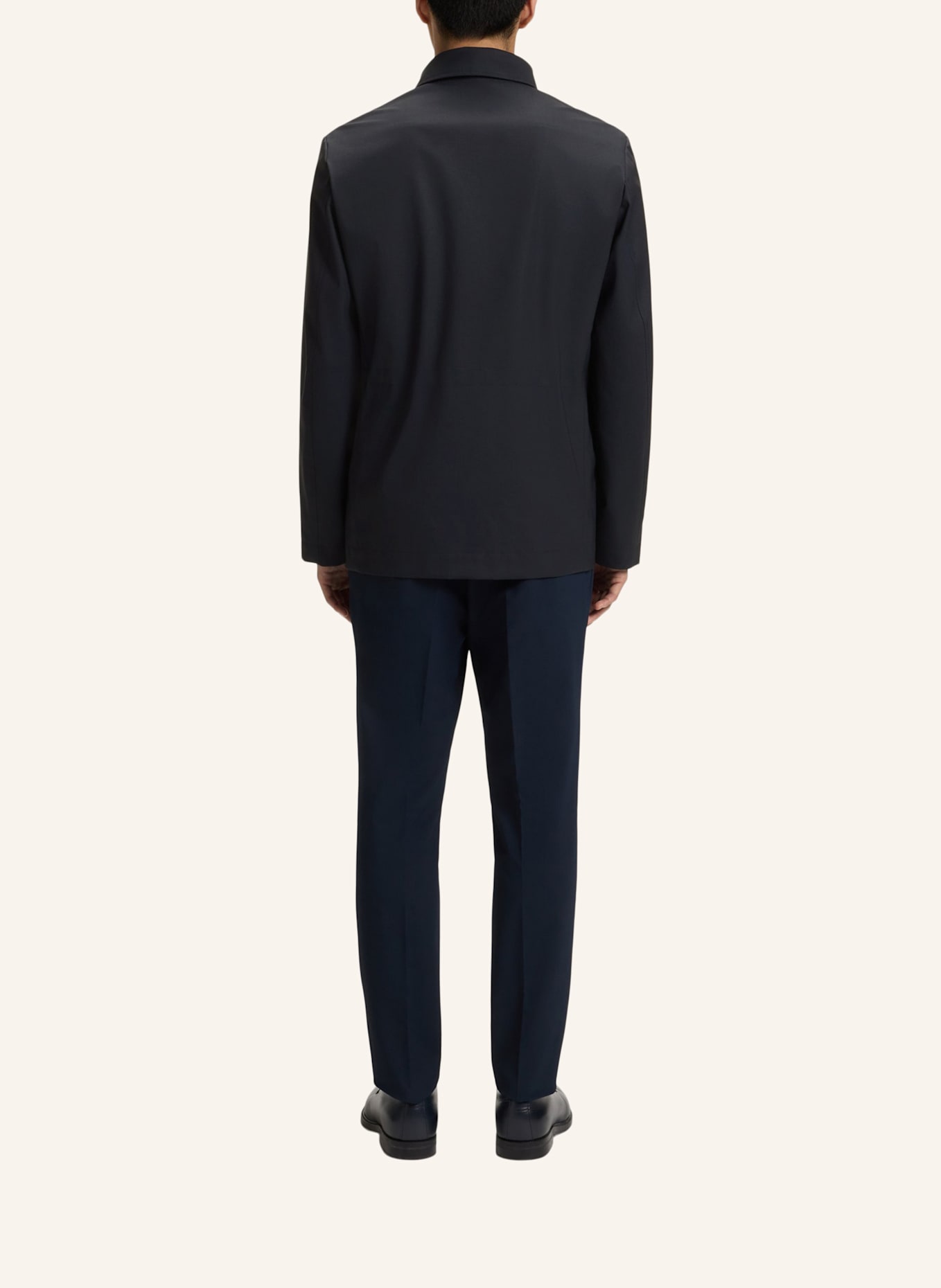 BOSS Klassischer Mantel P-CARPER-FIELDTW-253 Relaxed Fit: DUNKELBLAU