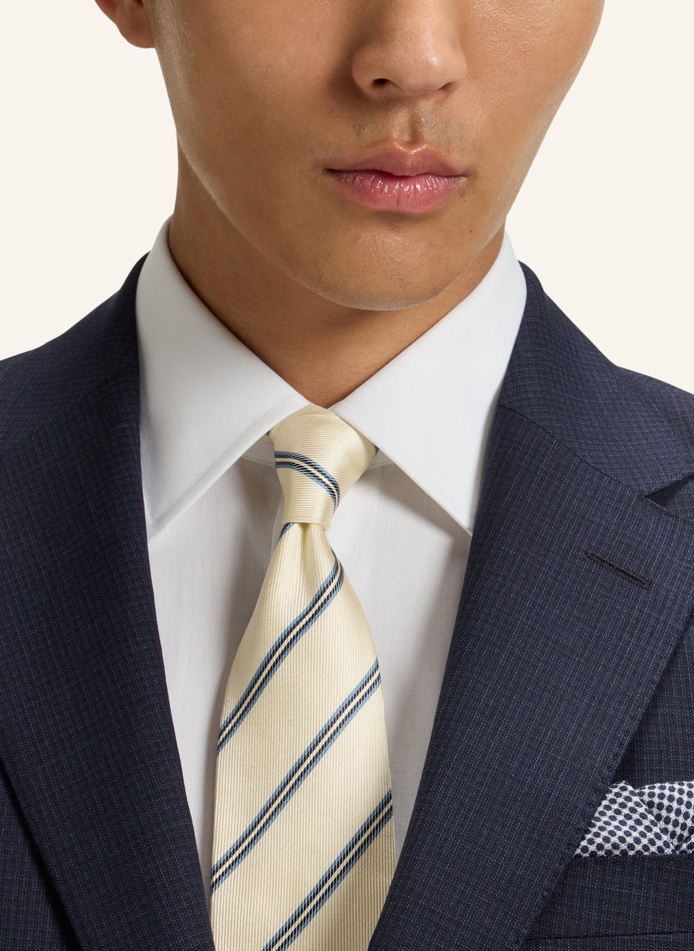 BOSS Business Anzug L-HARVERS-2PCS-241 Slim Fit: DUNKELBLAU