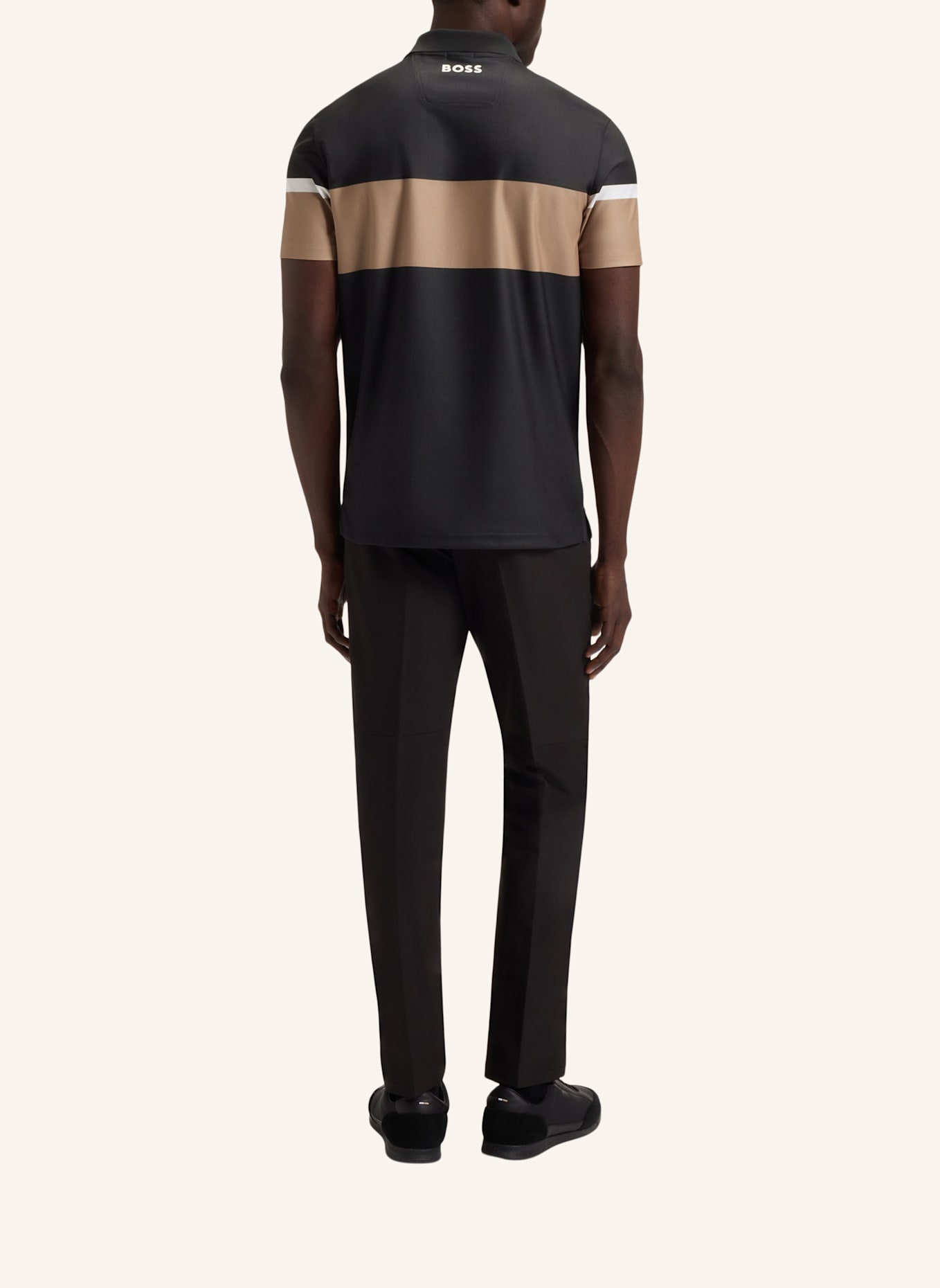 BOSS Poloshirt PADDY THE OPEN 25 Regular Fit: SCHWARZ