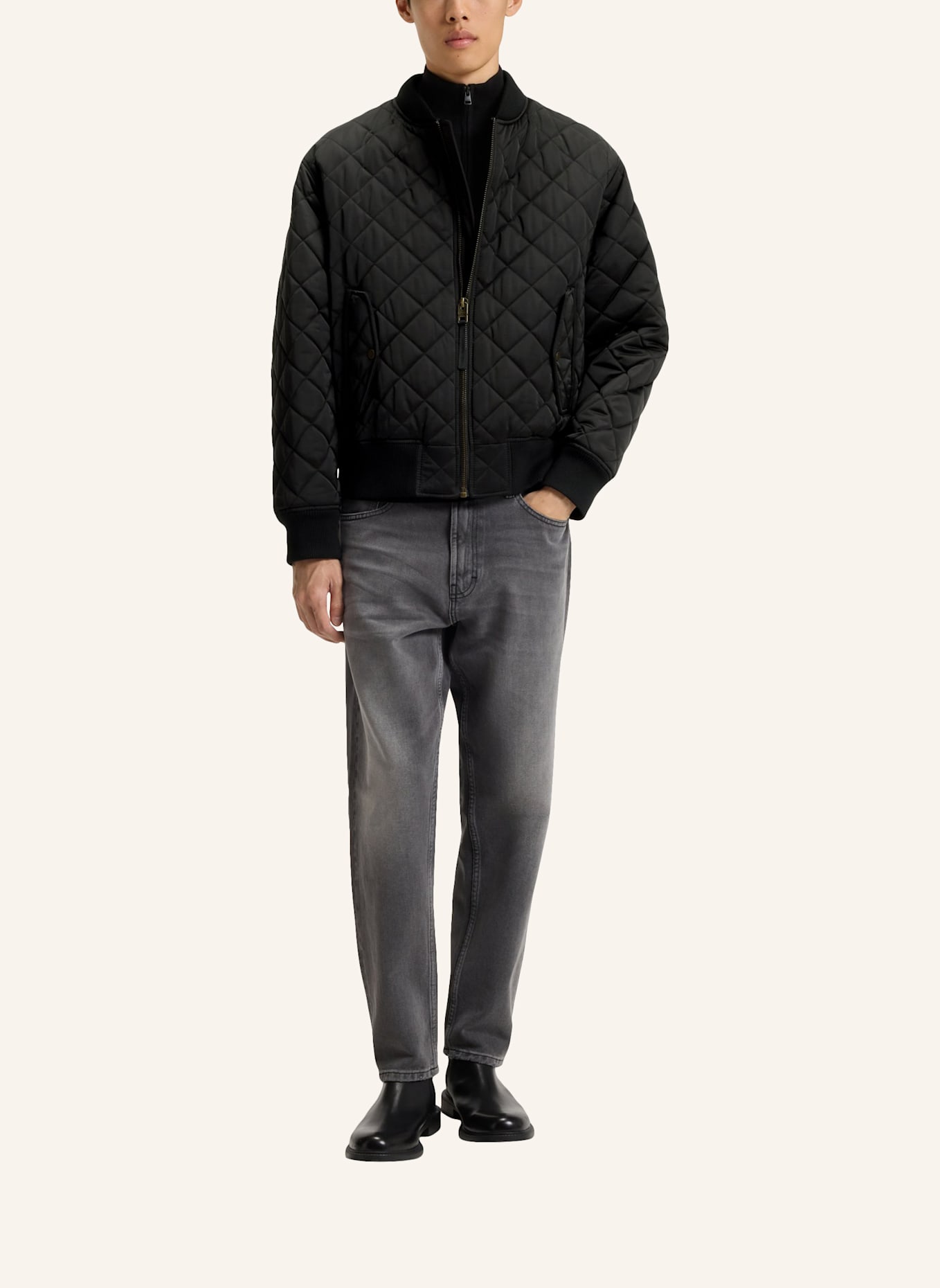 HUGO Casual Jacke BICOL2541 Regular Fit: SCHWARZ