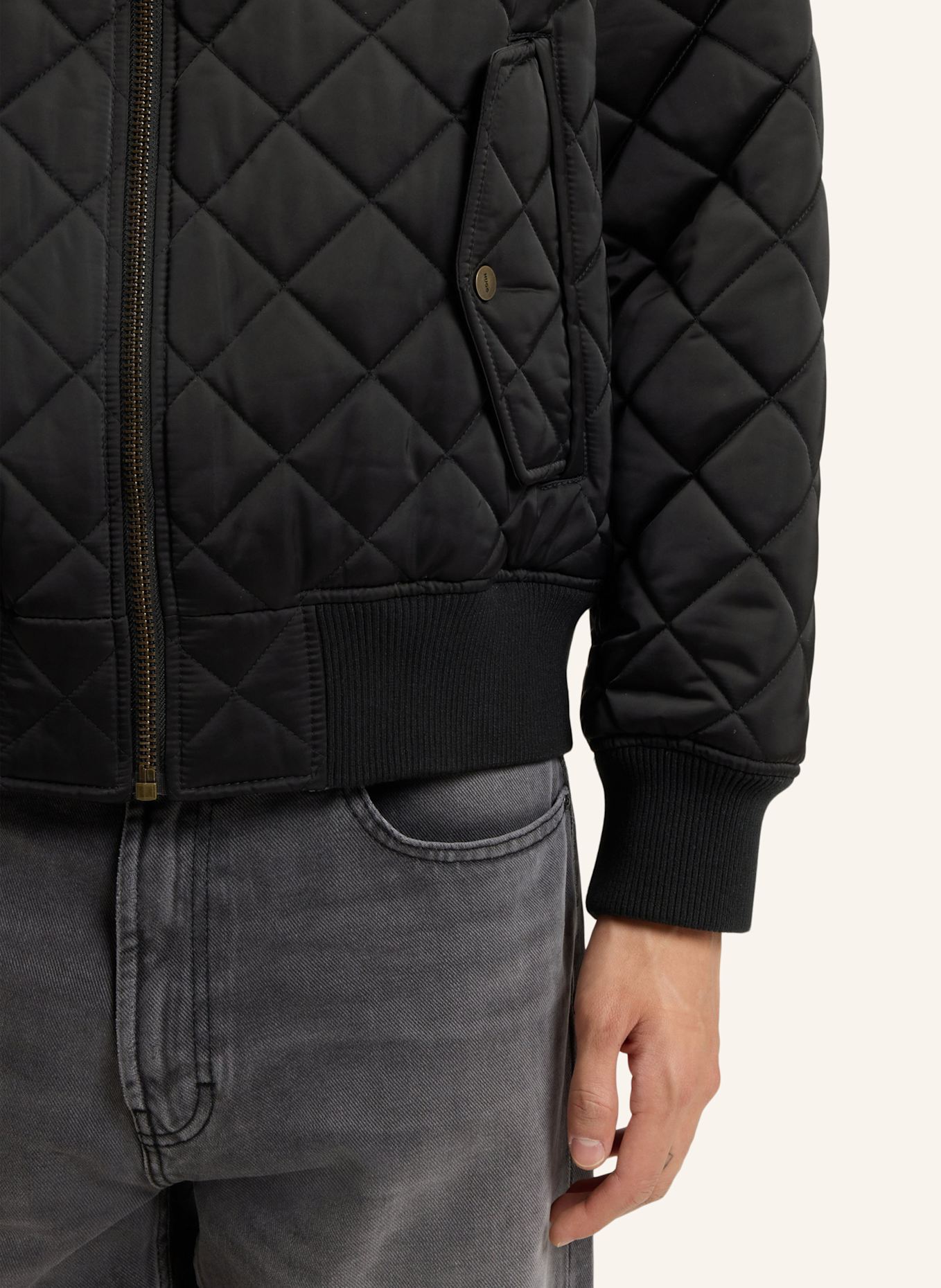 HUGO Casual Jacke BICOL2541 Regular Fit: SCHWARZ