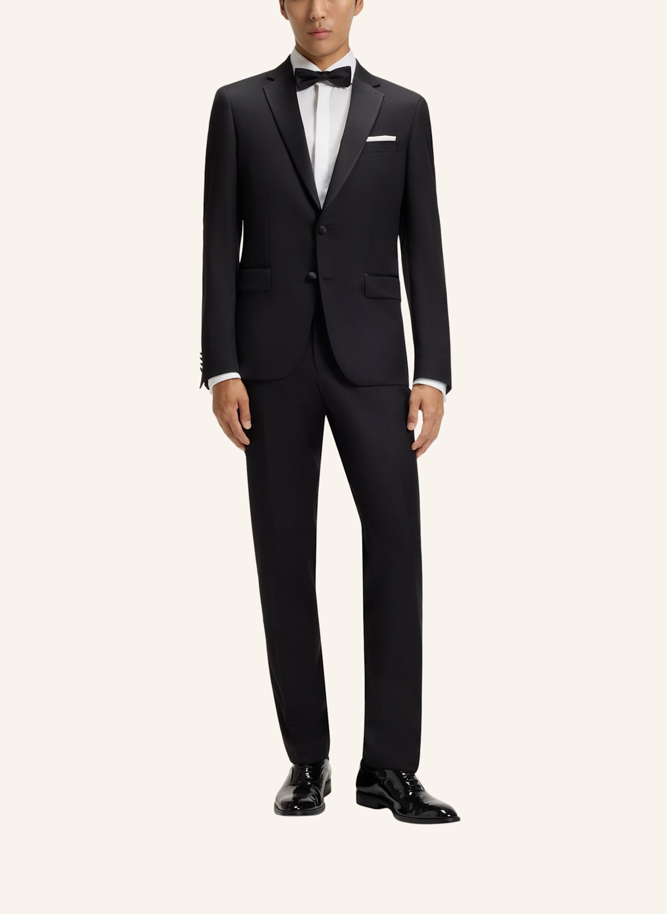 BOSS Business Hemd H-HANK-TUX-B1-DC-254 Slim Fit: WEISS