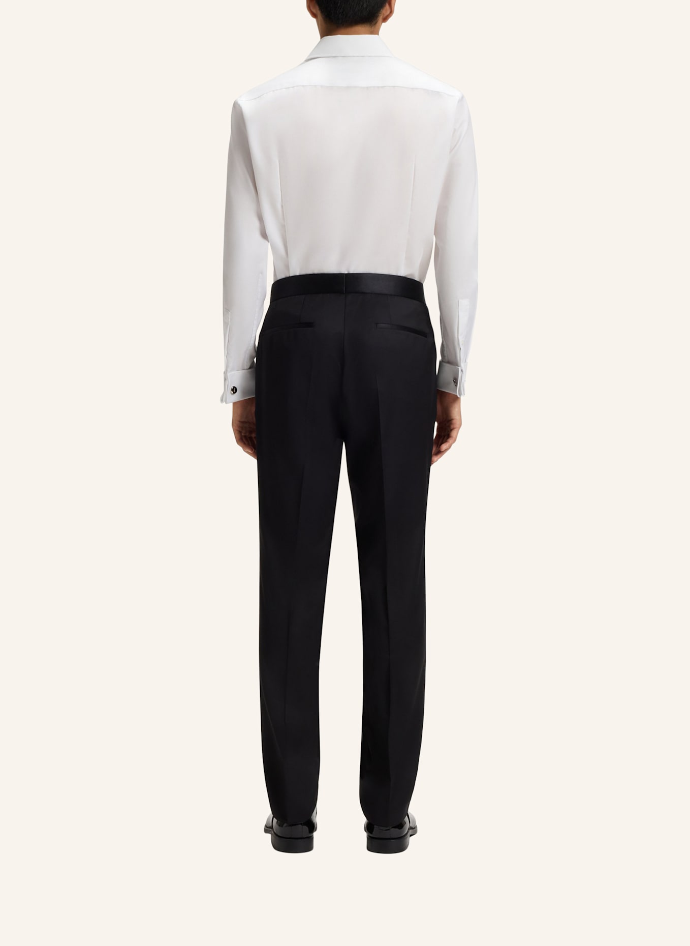 BOSS Business Hemd H-HANK-TUX-B1-DC-254 Slim Fit: WEISS