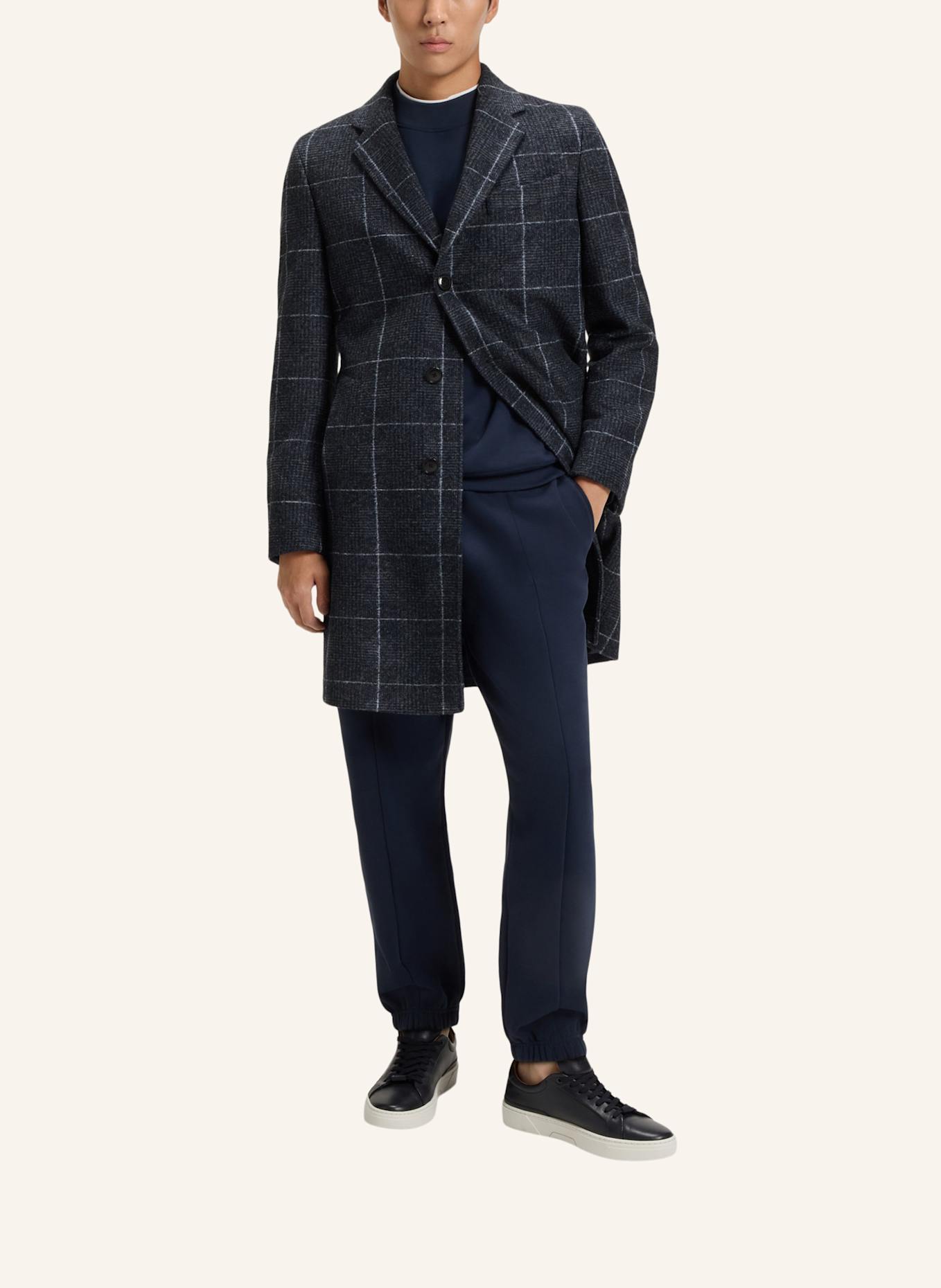 BOSS Klassischer Mantel H-HYDE-J-254 Slim Fit: DUNKELBLAU