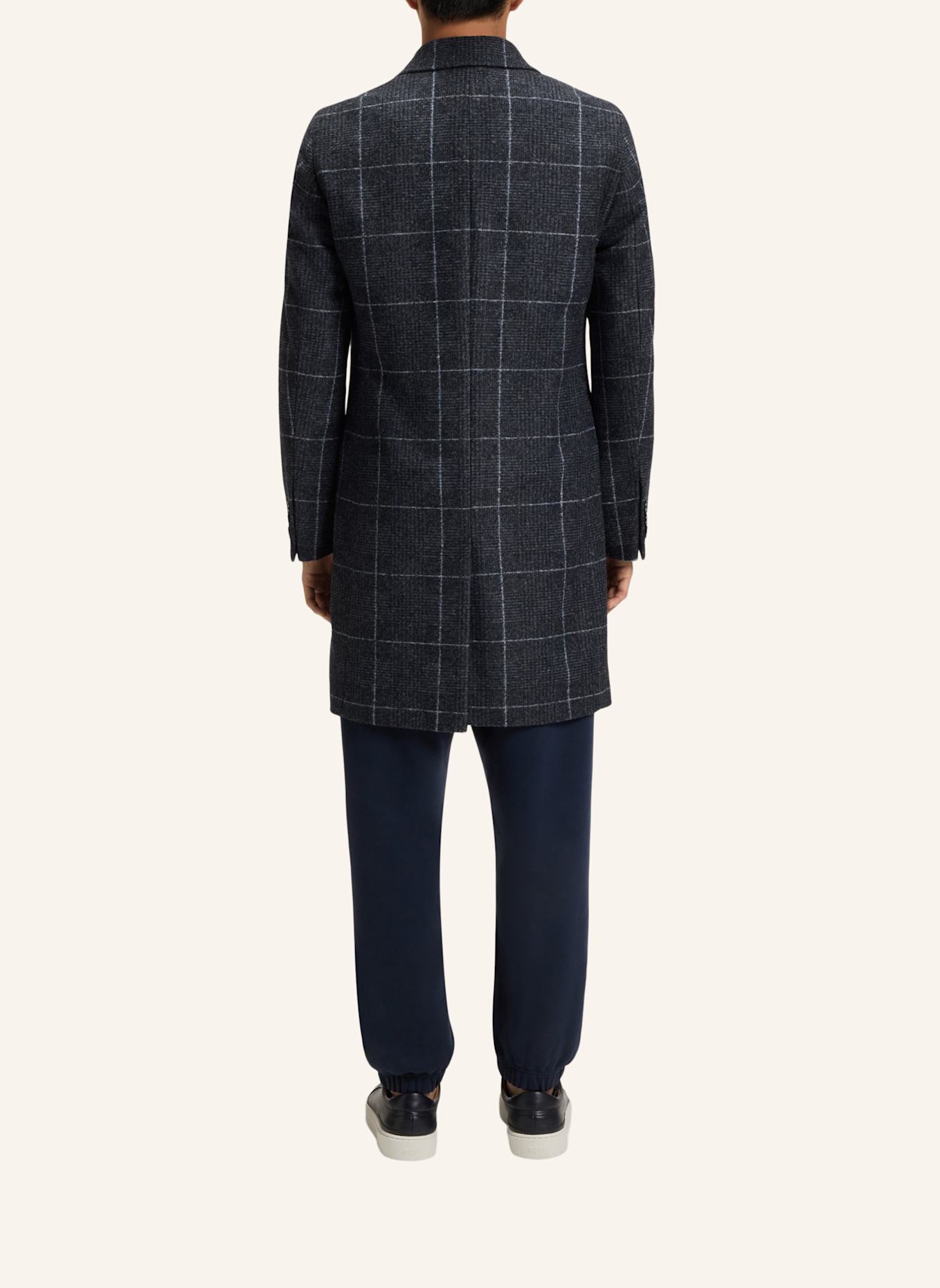 BOSS Klassischer Mantel H-HYDE-J-254 Slim Fit: DUNKELBLAU