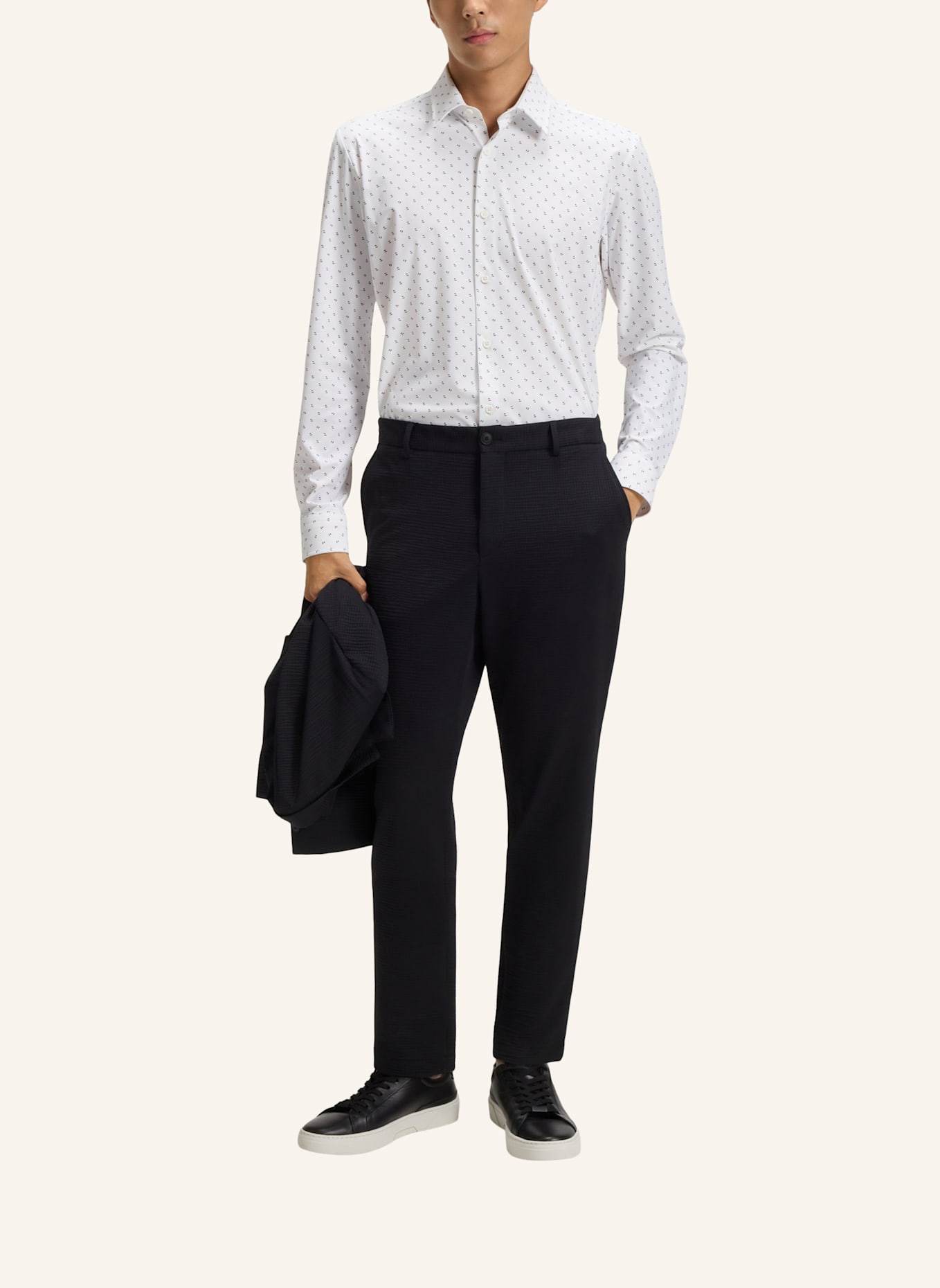 BOSS Casual Hemd P-ROAN-KENT-C1-233 Slim Fit: WEISS