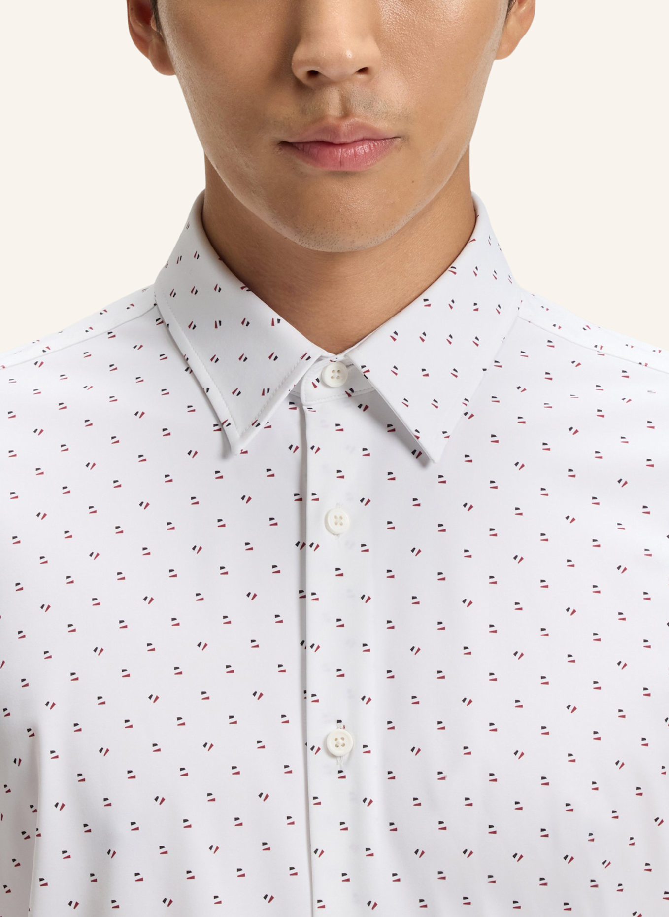 BOSS Casual Hemd P-ROAN-KENT-C1-233 Slim Fit: WEISS