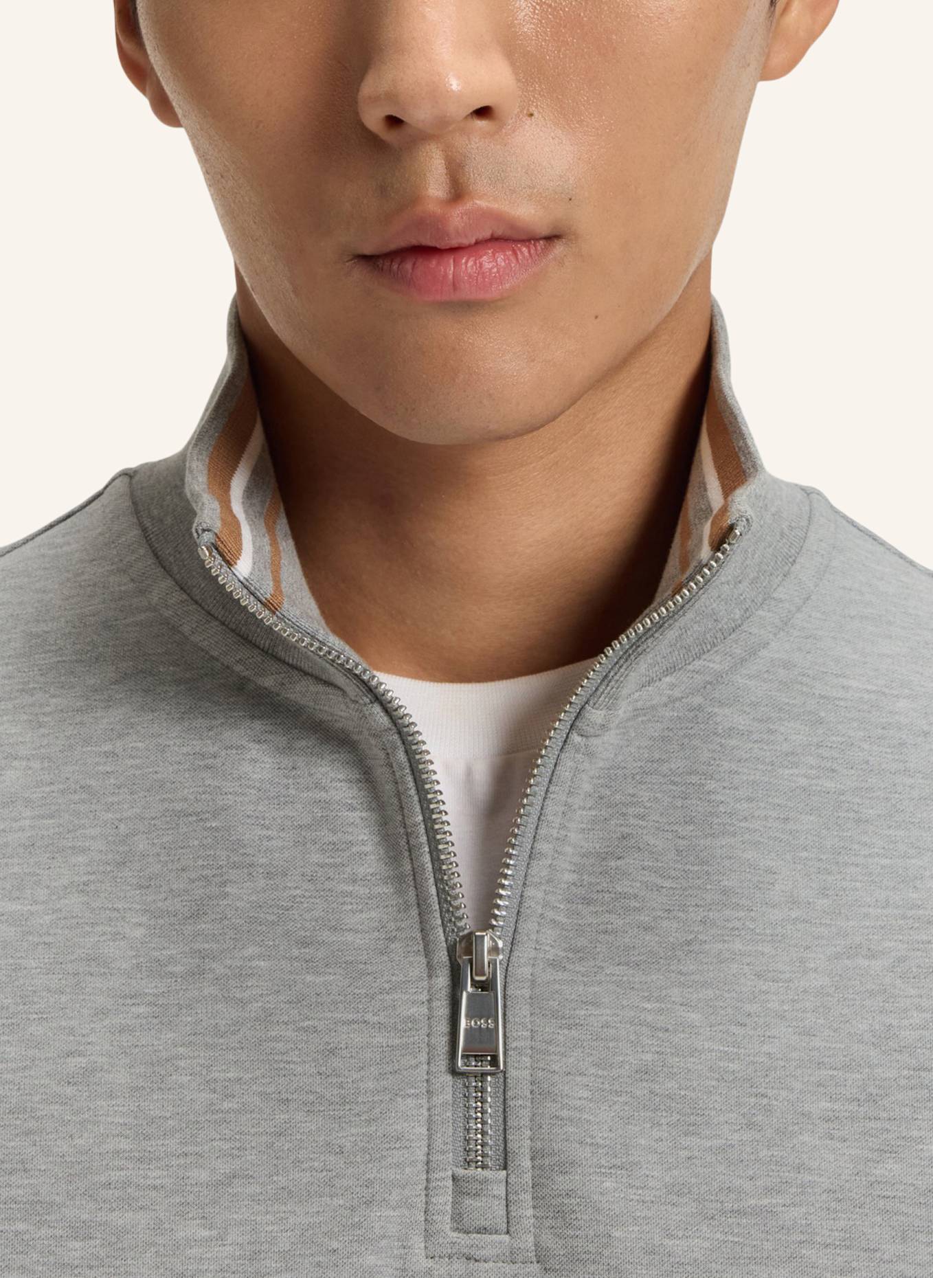 BOSS Sweatshirt H-STIMMANN 109 Regular Fit: SILBER