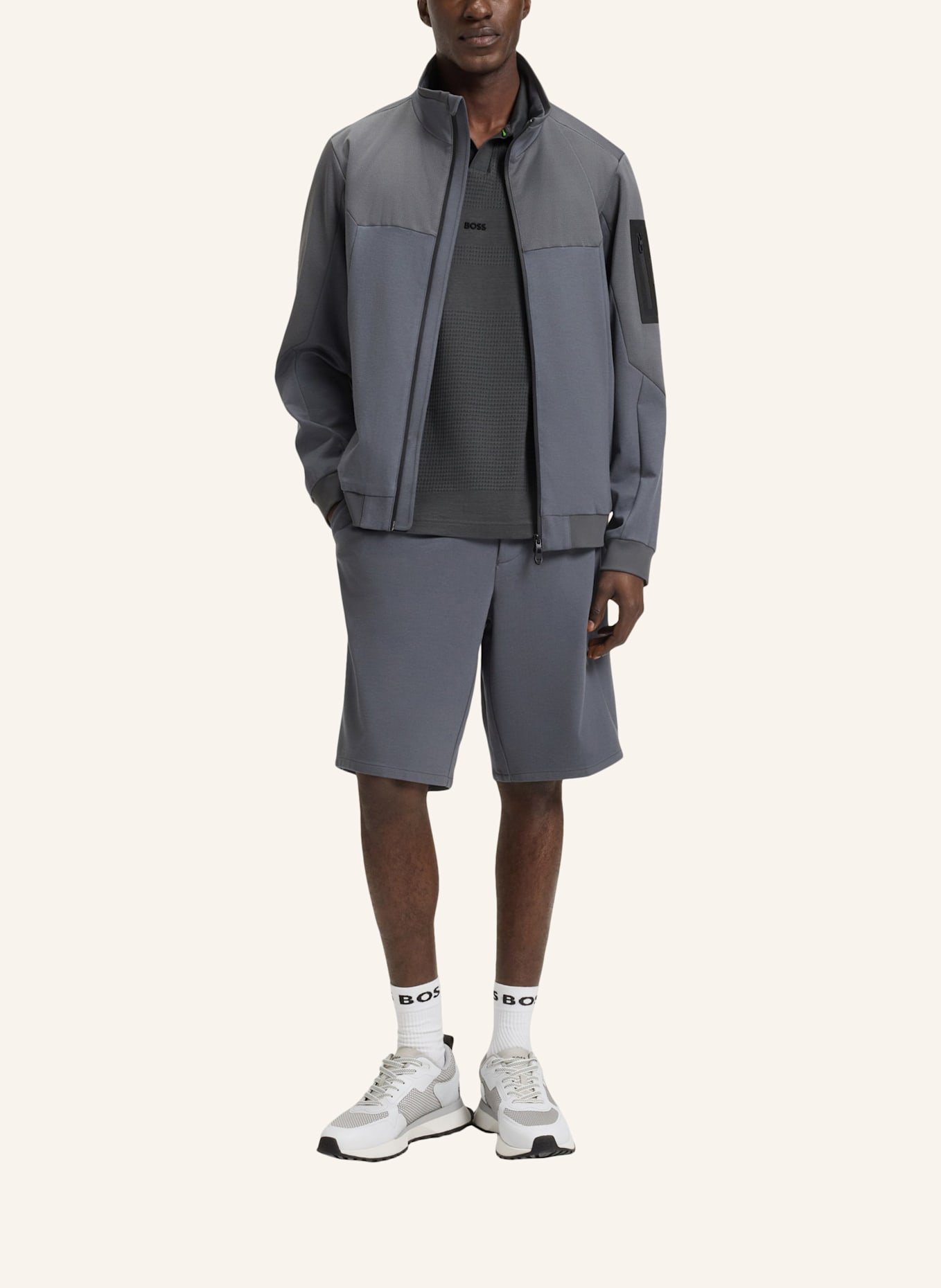 BOSS Poloshirt POLO RETRO TL Relaxed Fit: DUNKELGRAU