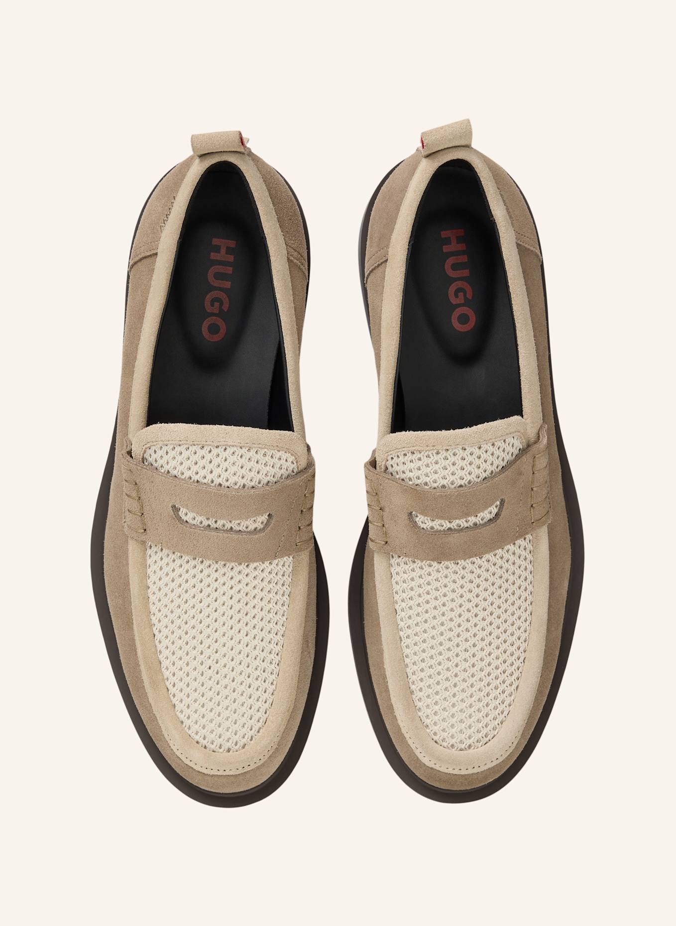 HUGO Casual Slipper VARIAN_LOAF_SDME: BEIGE