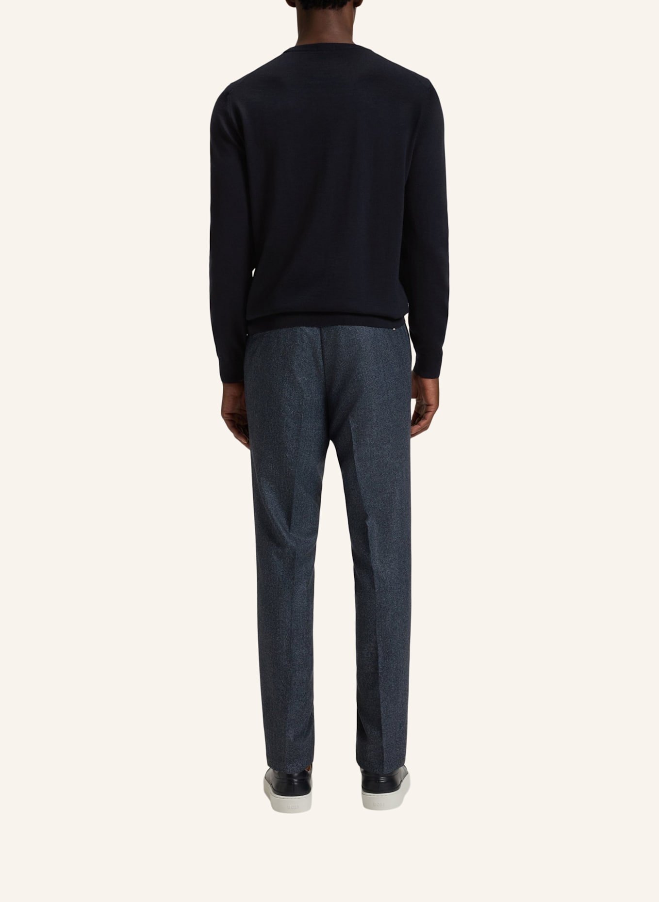 BOSS Pullover BOTTO-L Regular Fit: DUNKELBLAU