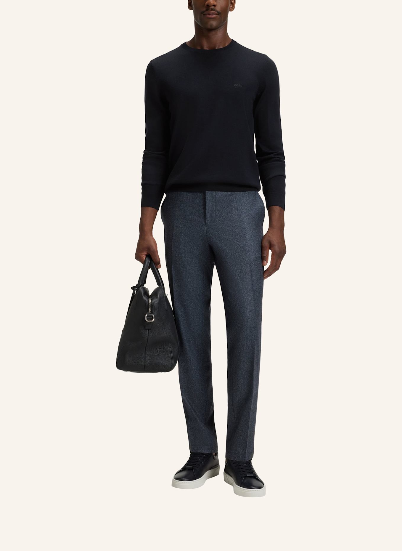 BOSS Pullover BOTTO-L Regular Fit: DUNKELBLAU