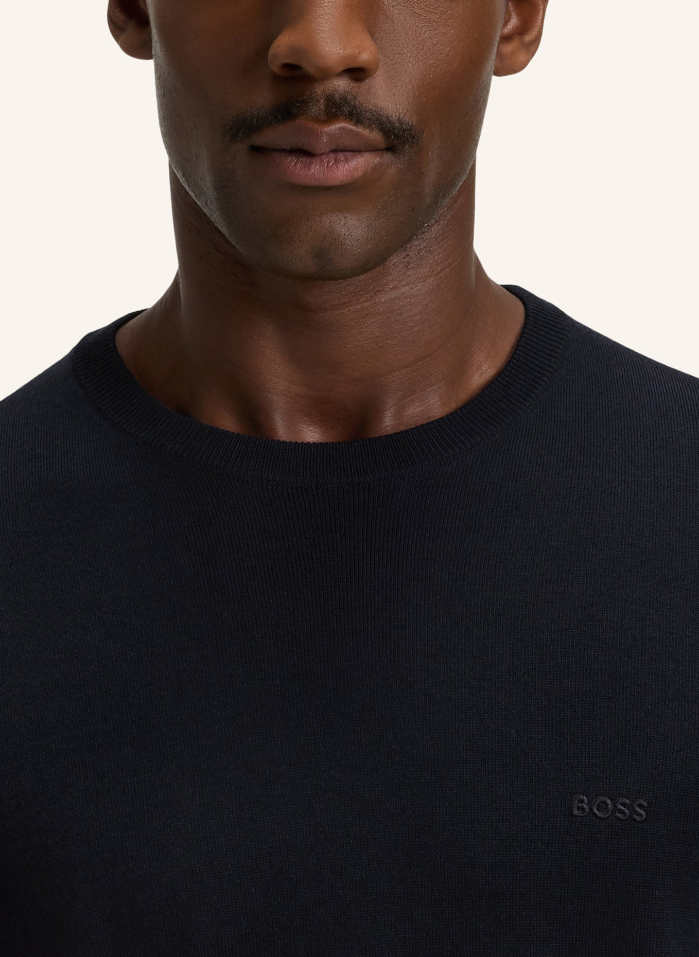 BOSS Pullover BOTTO-L Regular Fit: DUNKELBLAU