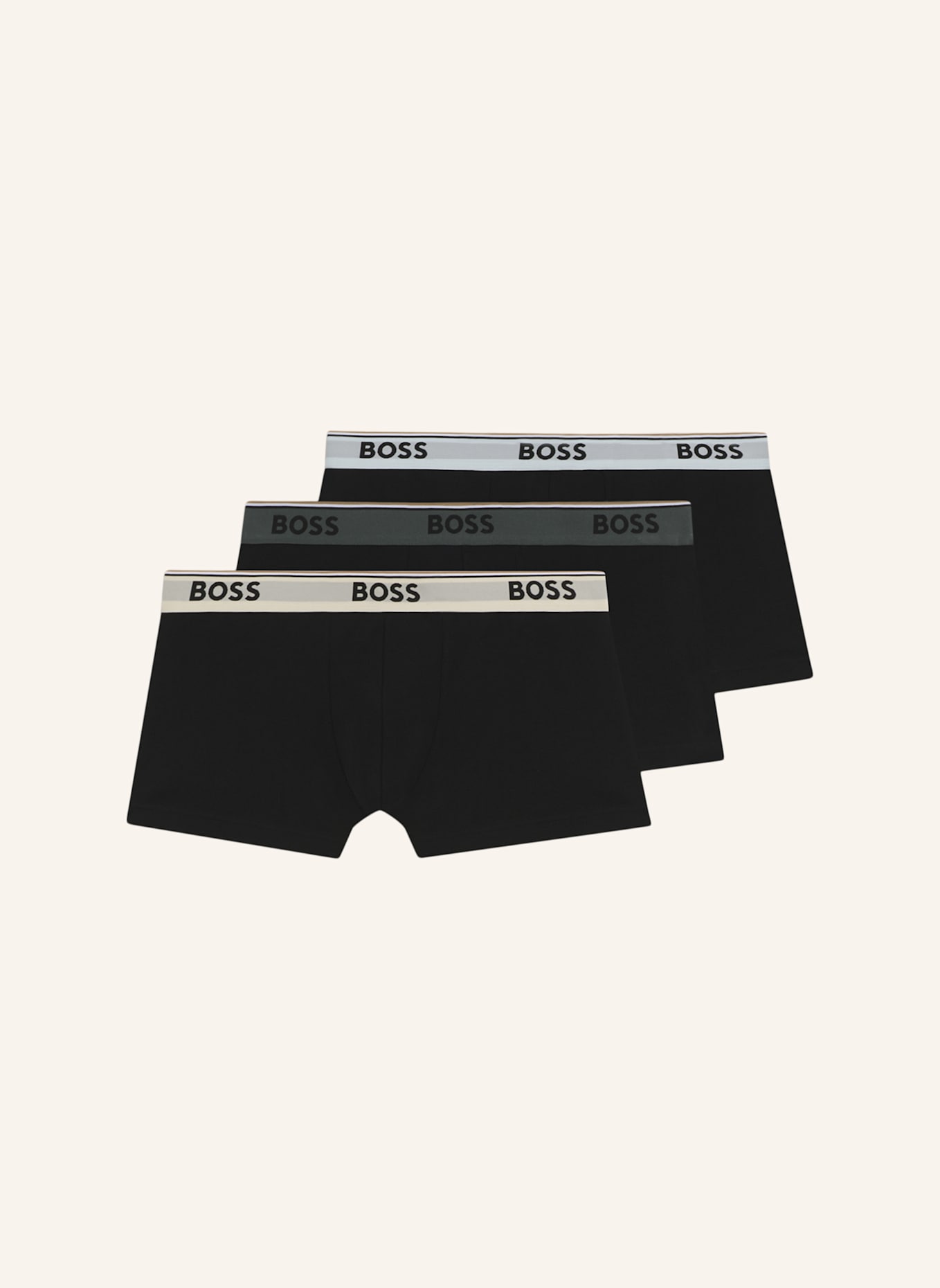 BOSS Boxershort TRUNK 3P POWER: WEISS