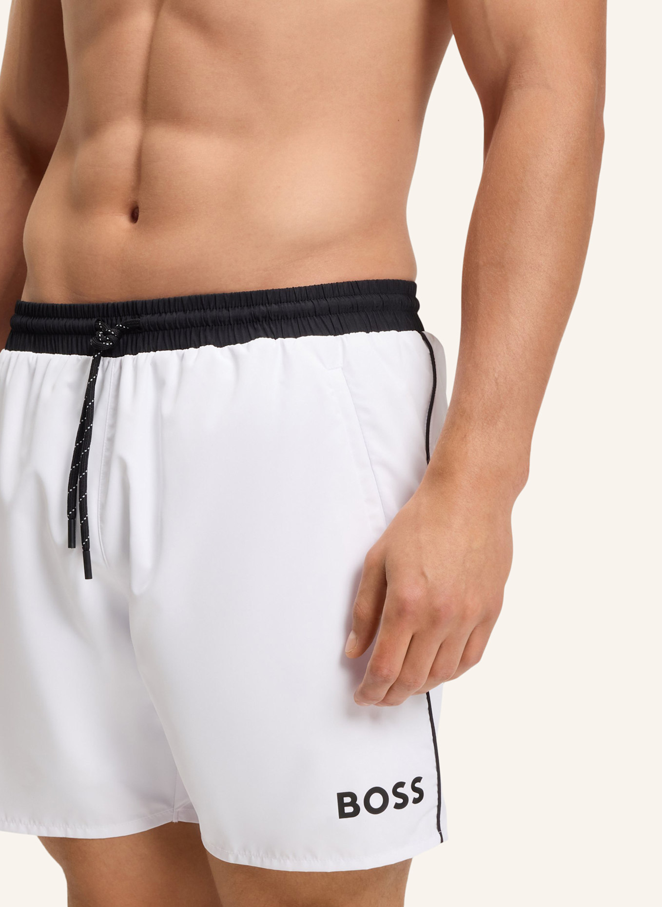 BOSS Badeshorts STARFISH: WEISS