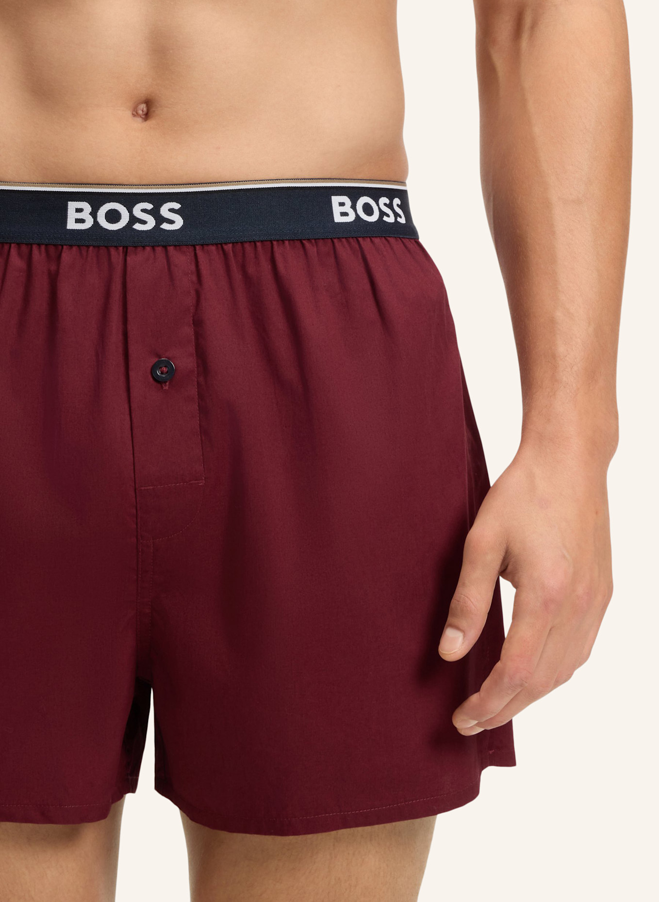 BOSS Pyjamas Unterteil 2P BOXER SHORTS EW: DUNKELROT