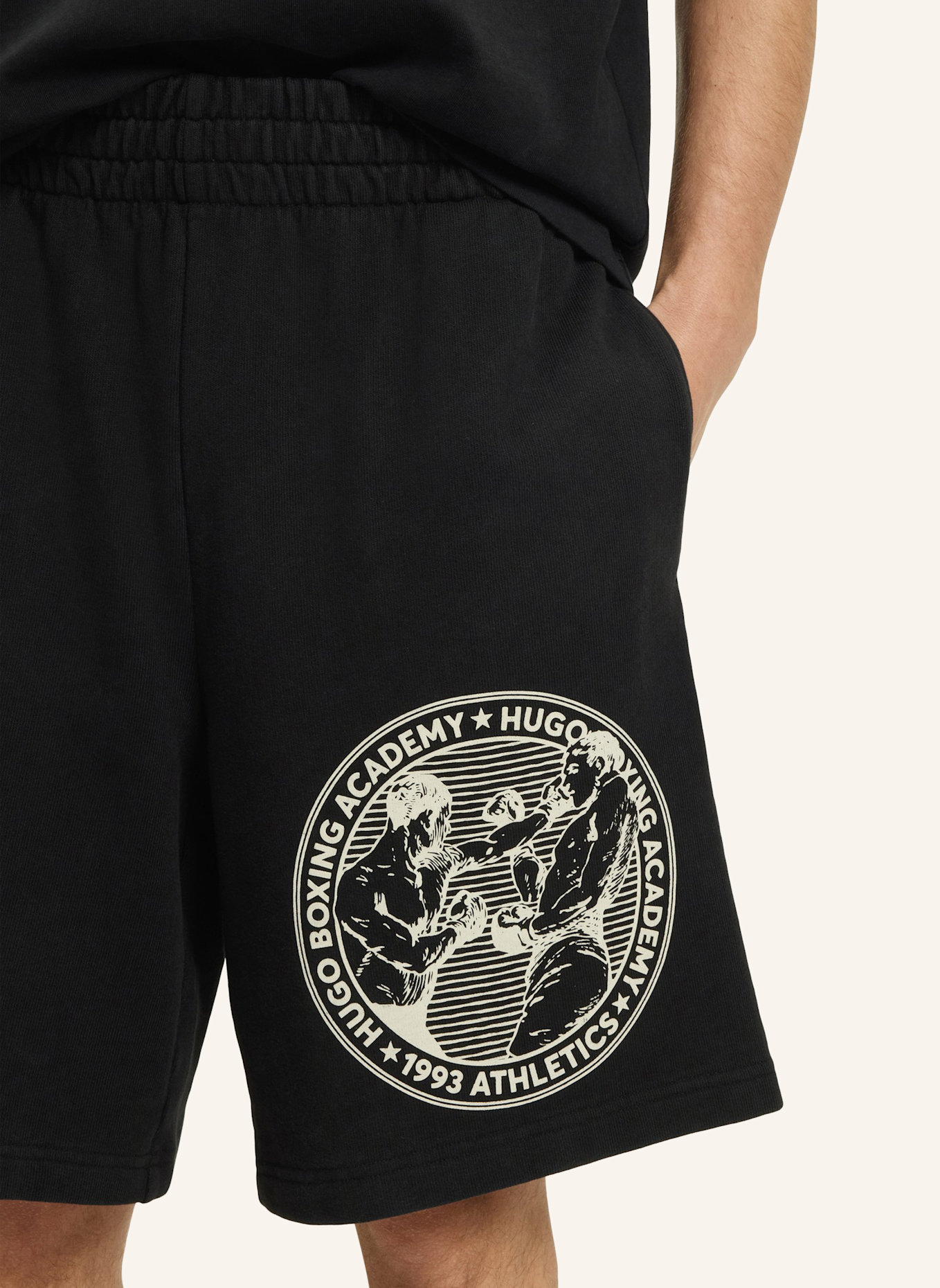 HUGO Casual Hose DUBOX Relaxed Fit: SCHWARZ