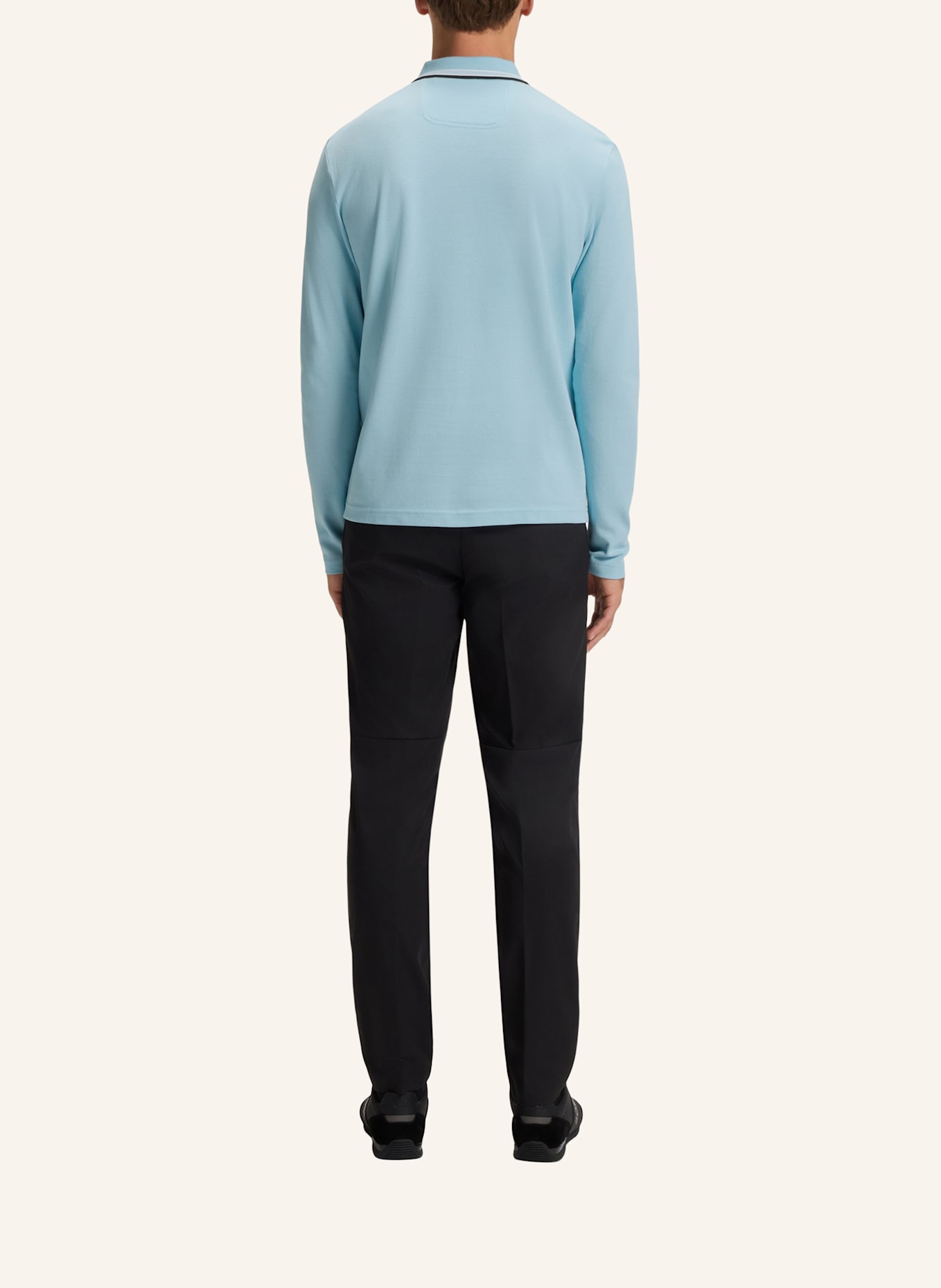 BOSS Piqué-Poloshirt PLISY Regular Fit: HELLBLAU