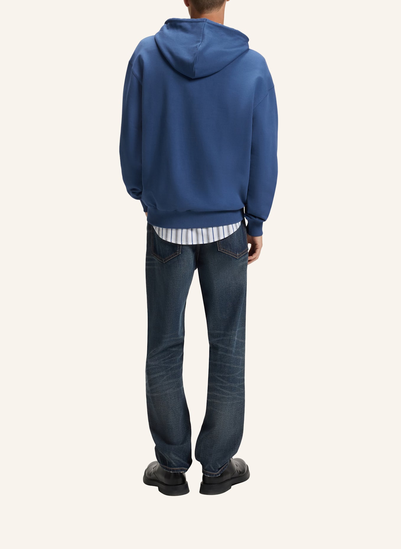 HUGO Sweatshirt DUSPLITER Relaxed Fit: BLAU