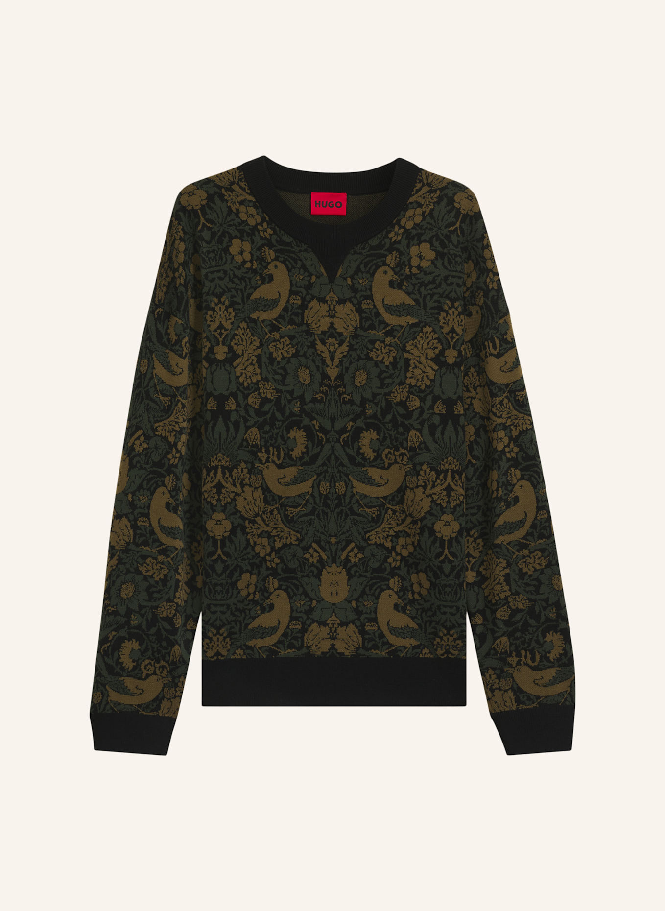 HUGO Pullover SORRIS Relaxed Fit: SCHWARZ