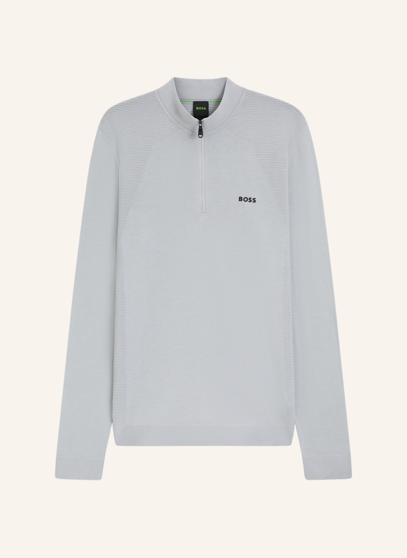 BOSS Pullover K_MOMENTUM-LITE MN Regular Fit: HELLGRAU