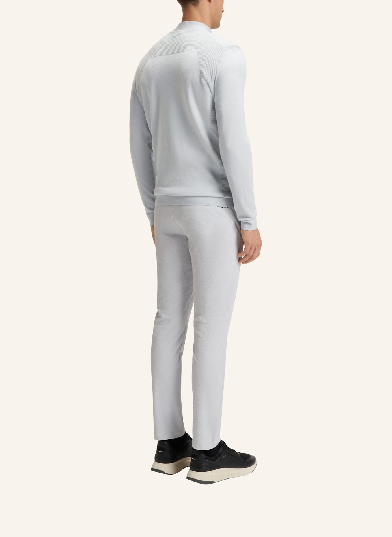 BOSS Pullover K_MOMENTUM-LITE MN Regular Fit: HELLGRAU