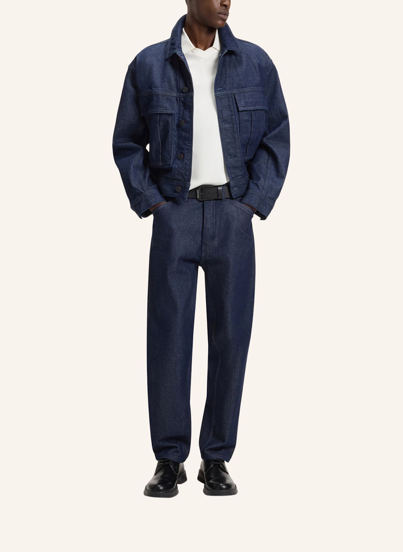 HUGO Poloshirt DIMERSVE Relaxed Fit: WEISS