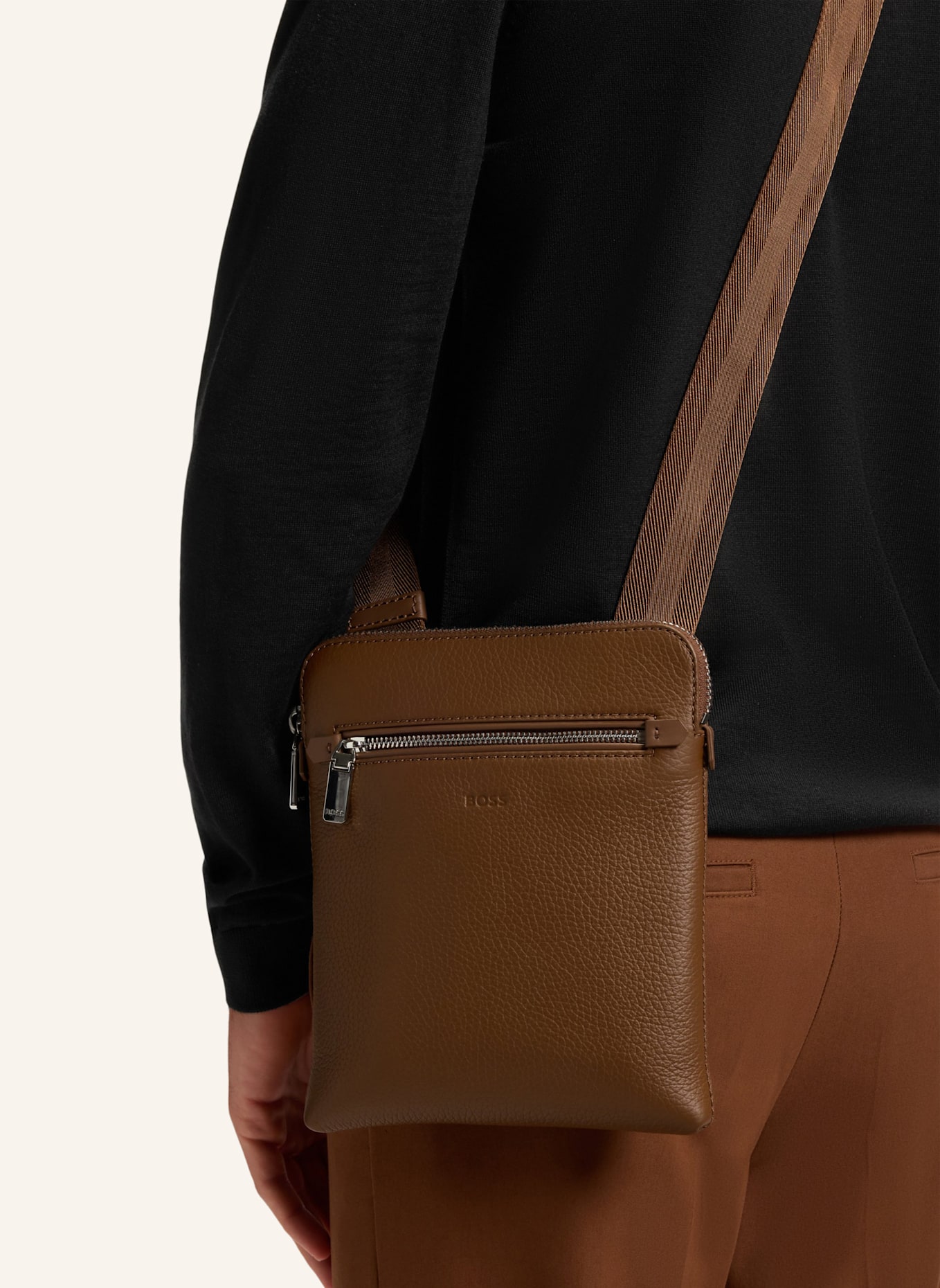 BOSS Brieftasche NEW CROSSTOWN_ENVEL.: BRAUN
