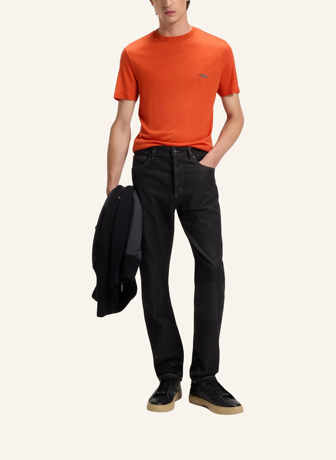 BOSS T-Shirt L-TYLER_AM Regular Fit: BRAUN